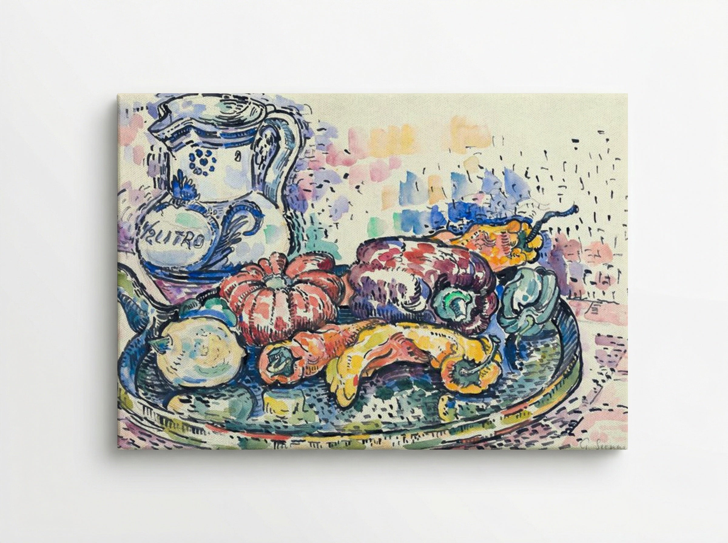 Still Life with Jug - Paul Signac - Canvas