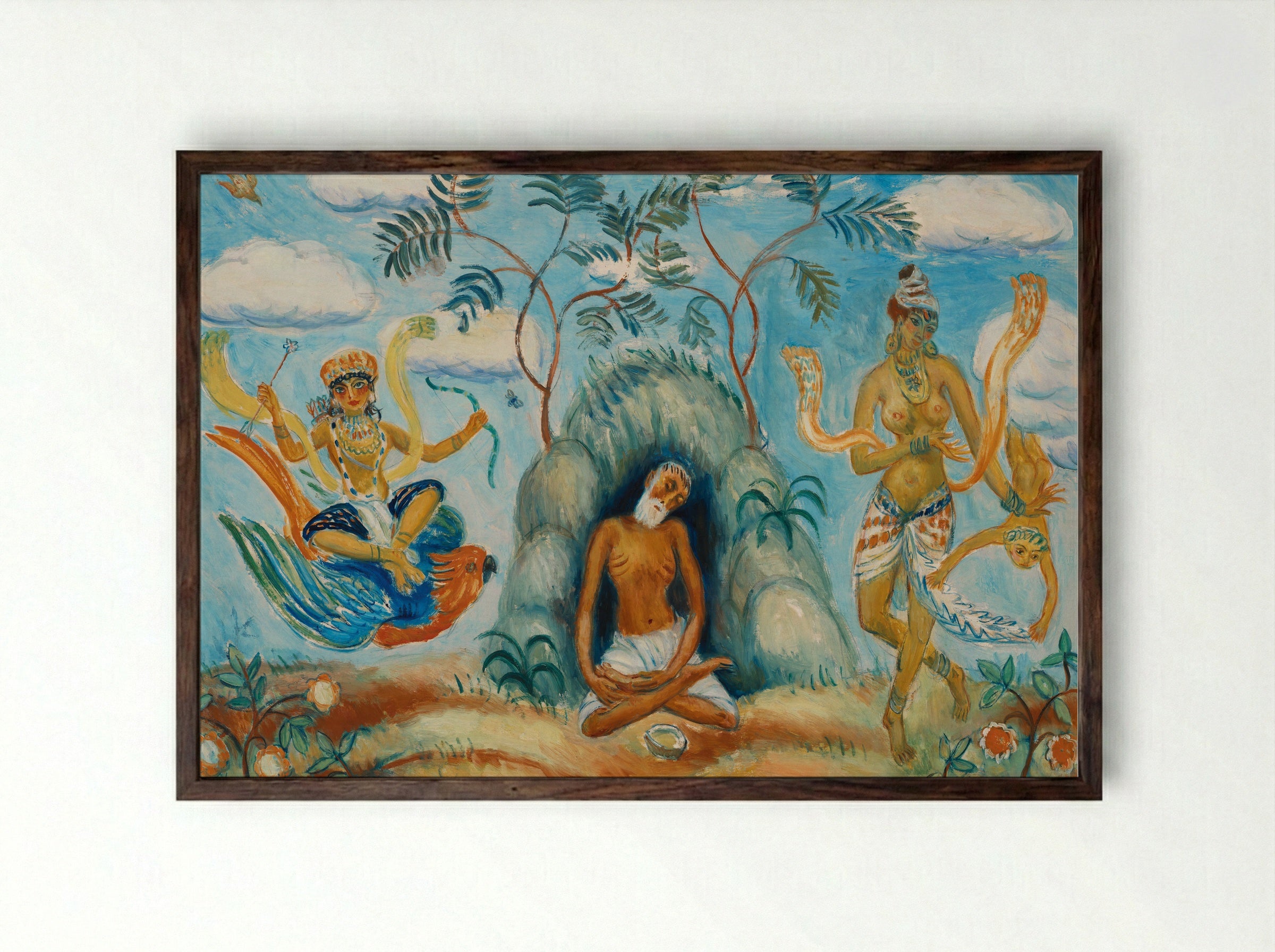 Decoration - William James Glackens - Framed Print Dark Wood