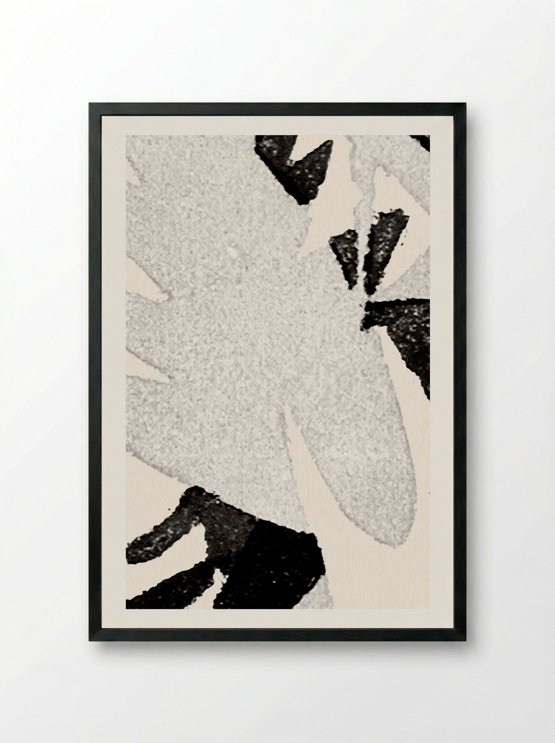 Abstract Composition (Black and White) - Franz Marc - Framed Print Black