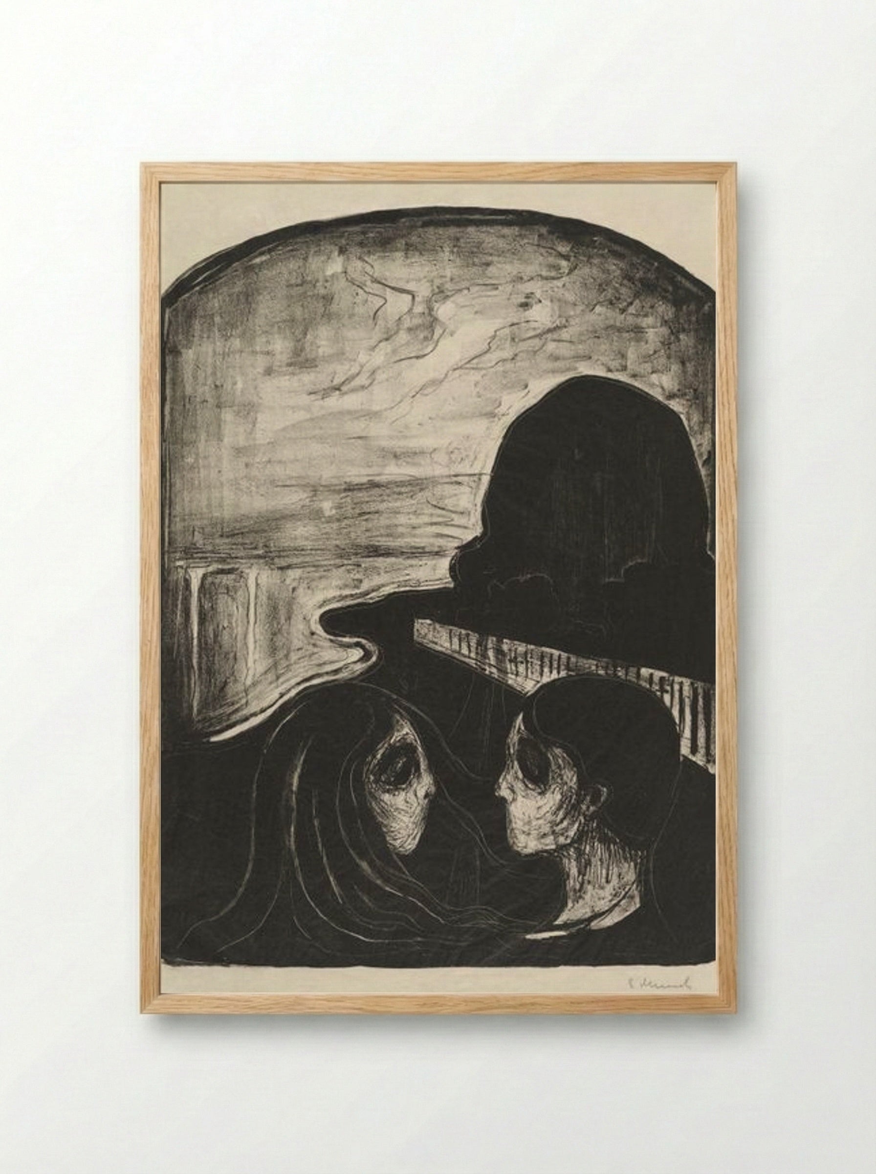 Attraction I - Edvard Munch - Framed Print Wood