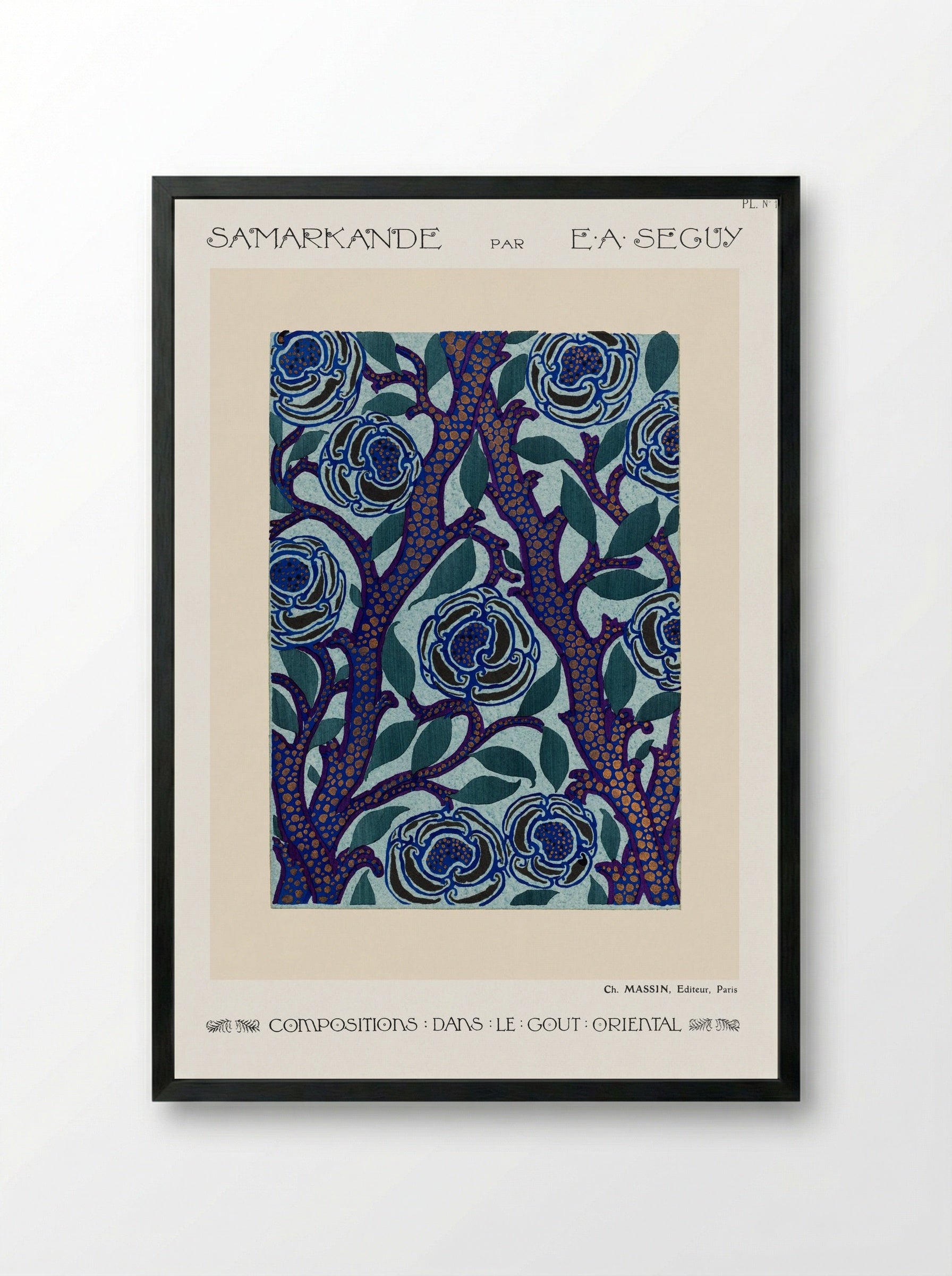 Samarkande, Plate 13 - Émile-Allain Séguy - Framed Print Black