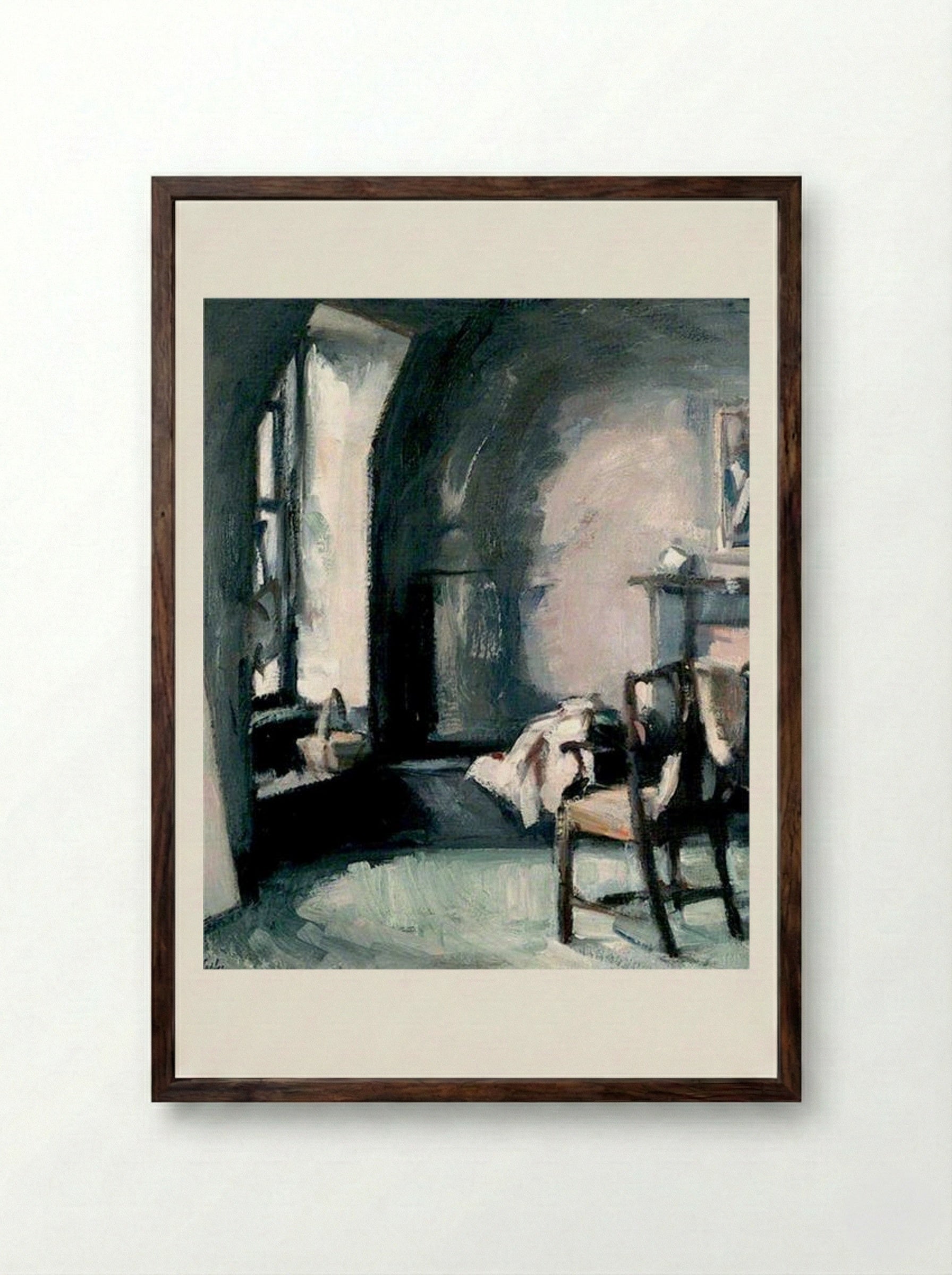Studio Interior - Samuel Peploe - Framed Print Dark Wood
