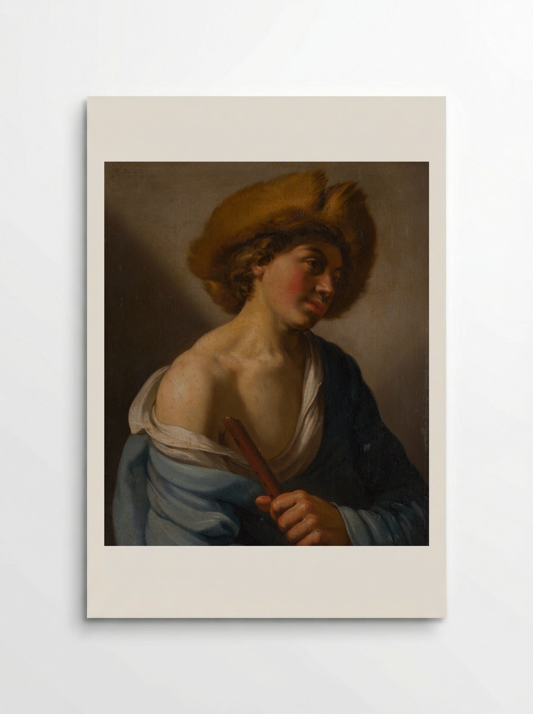 Shepherd with a Flute - Hendrick ter Brugghen - Poster