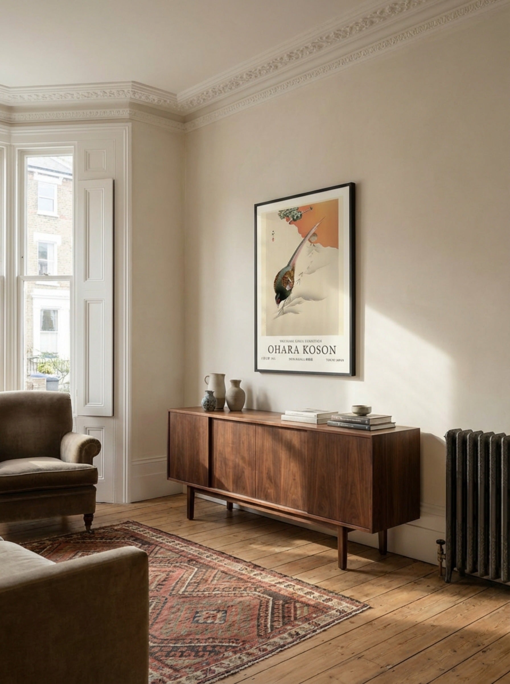 A Pair Of Pheasants In The Snow - Ohara Koson