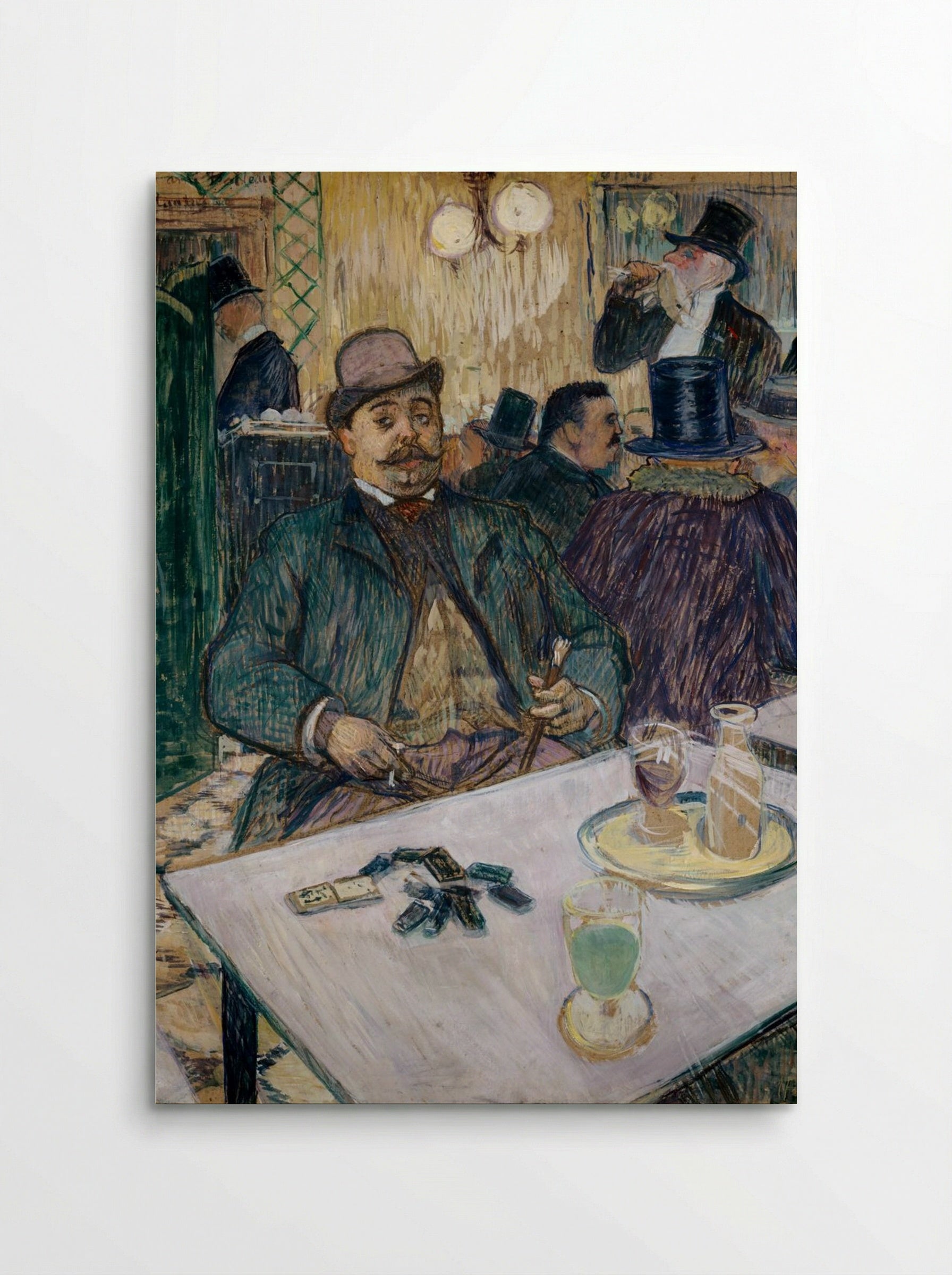 Monsieur Boileau at the Café - Henri de Toulouse-Lautrec - Poster