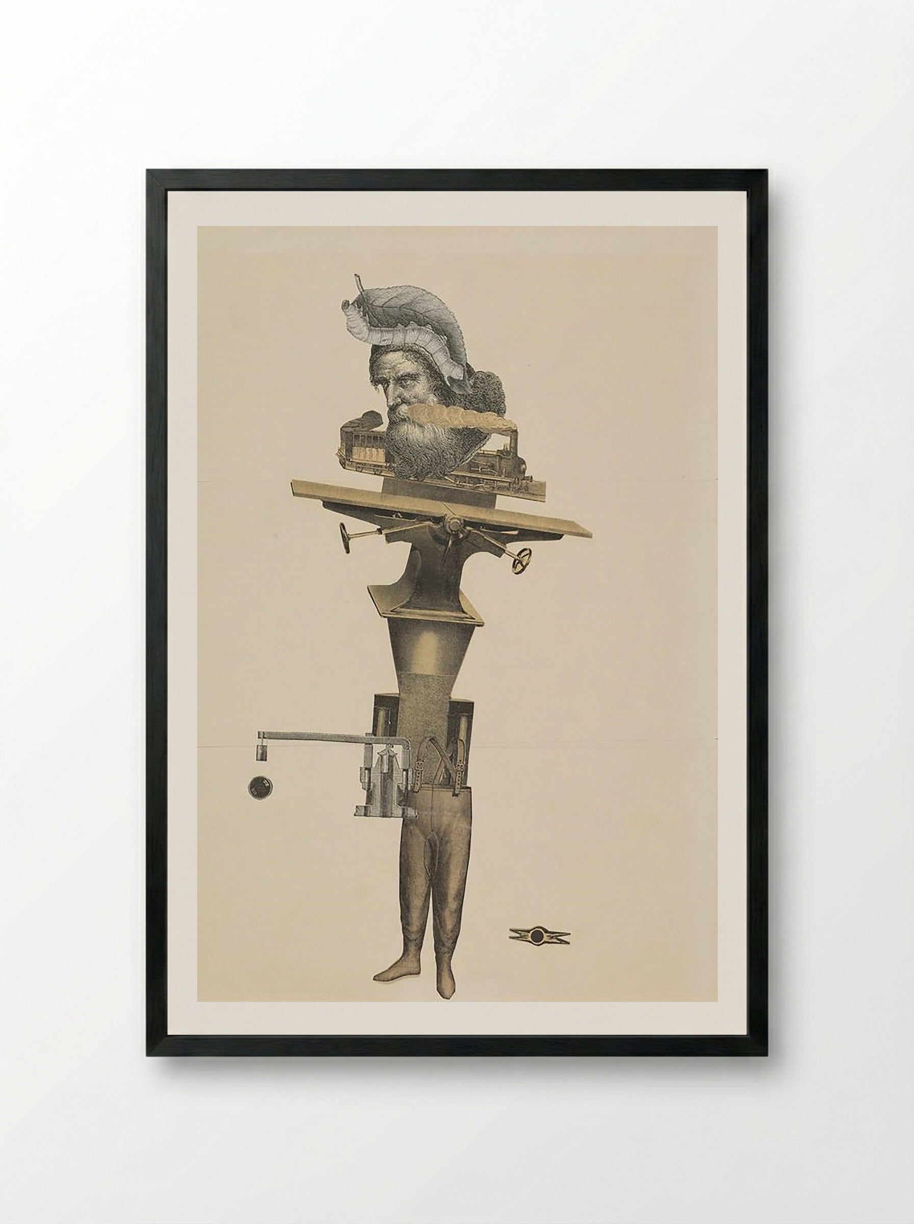 Exquisite Corpse - Fine Art Print - Framed Print Black