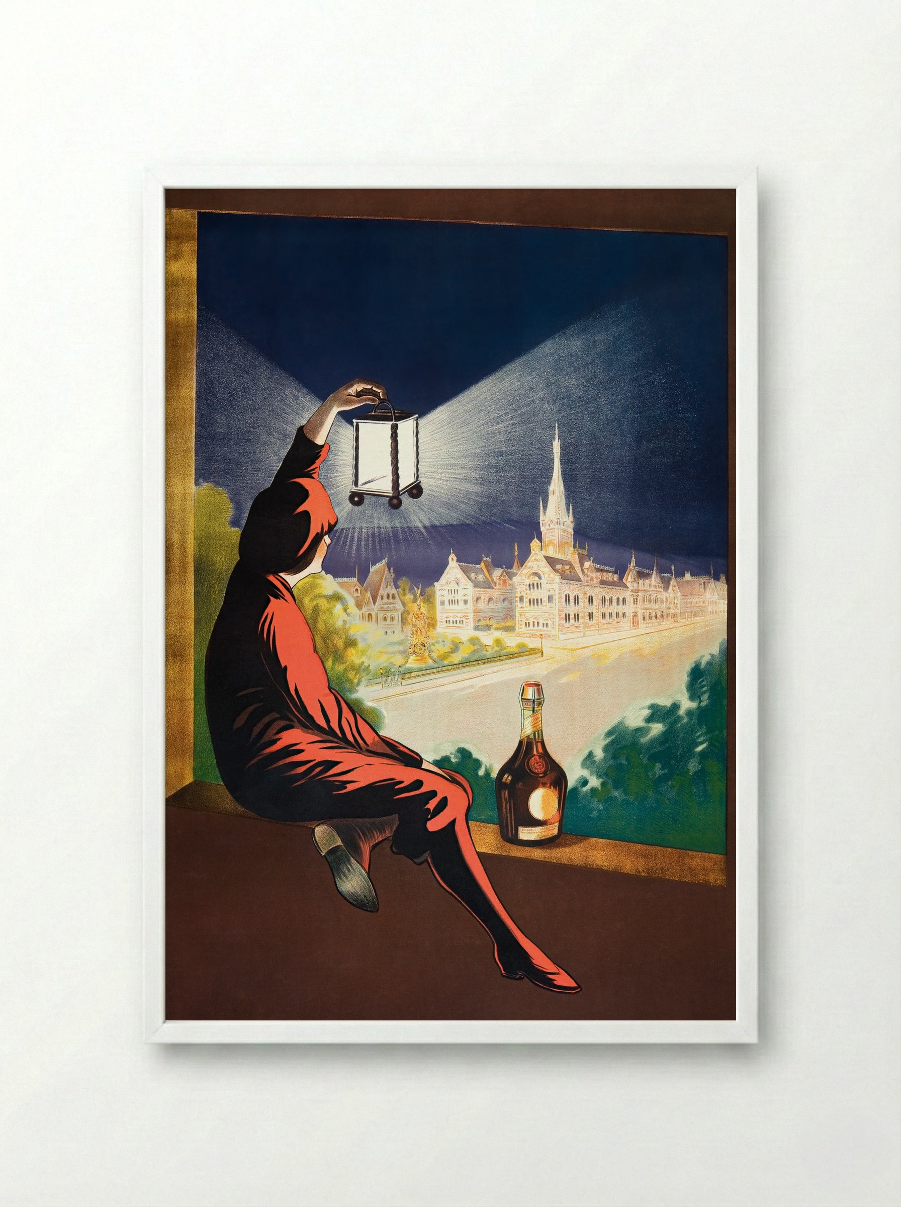 Benedictine - Leonetto Cappiello - Framed Print White