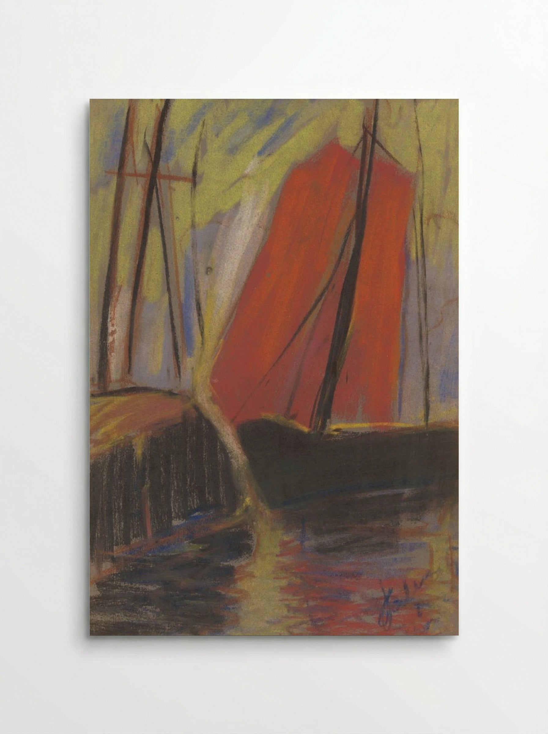 Red Yacht - Zolo Palugyay - Poster