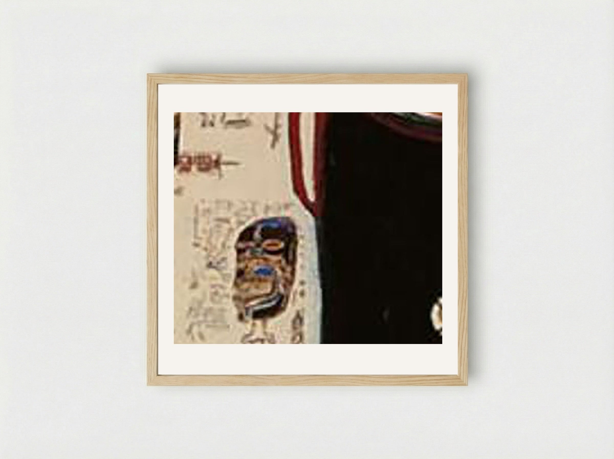 Glenn - Jean-Michel Basquiat - Framed Print Wood