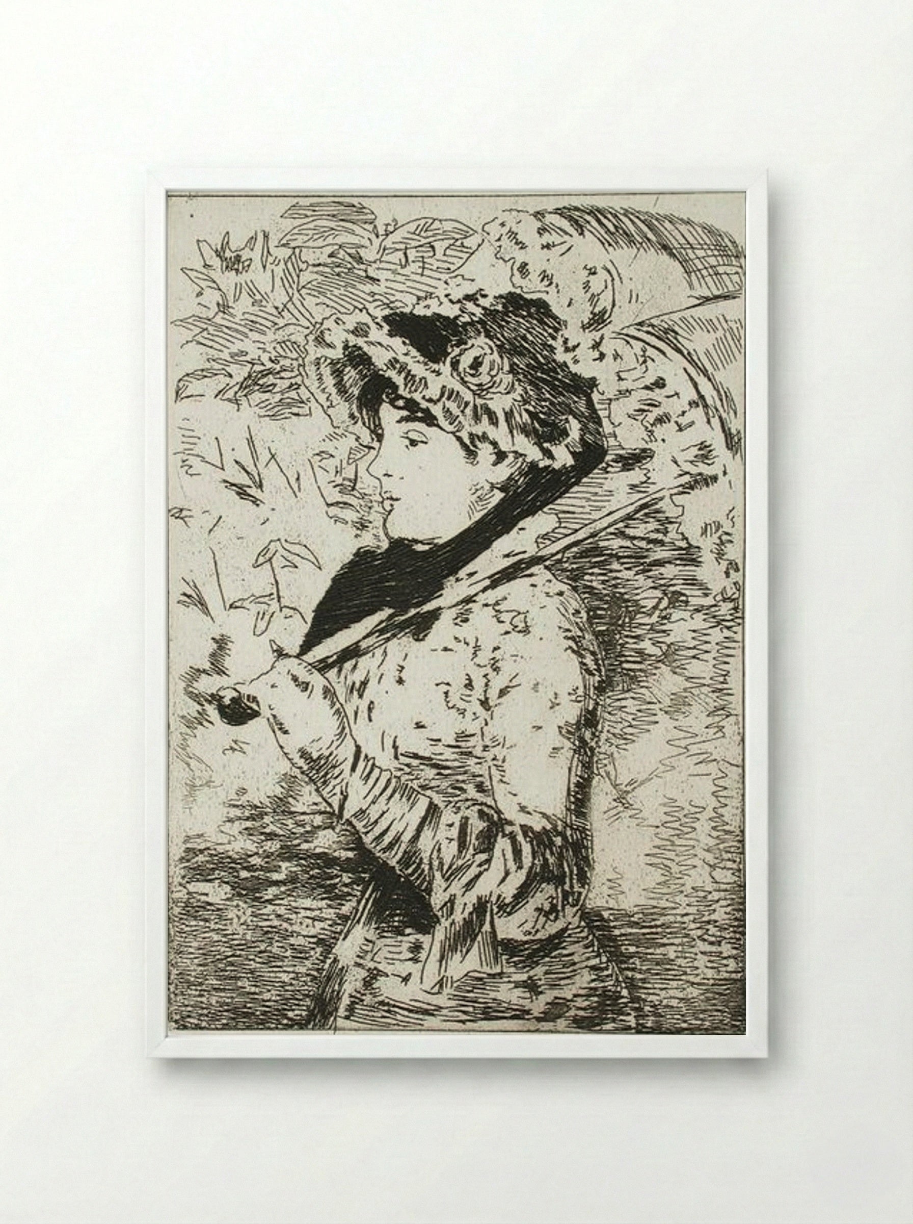 Jeanne (Spring) (Jeanne II) - Édouard Manet - Framed Print White