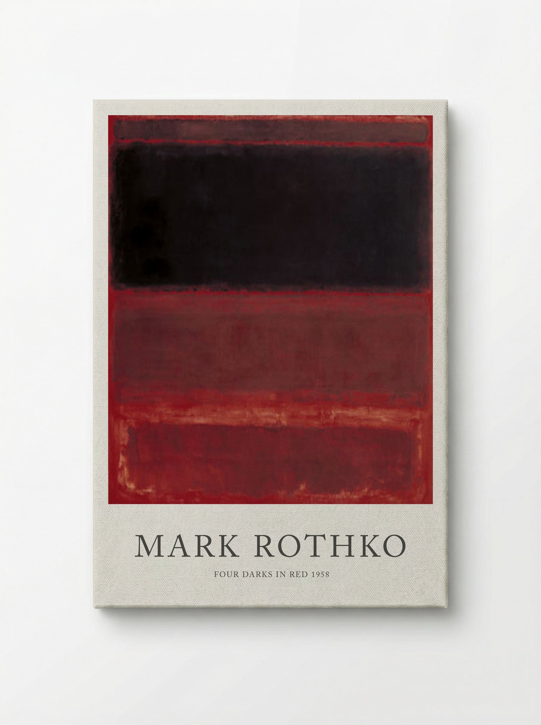 Four Darks in Red - Mark Rothko - Canvas