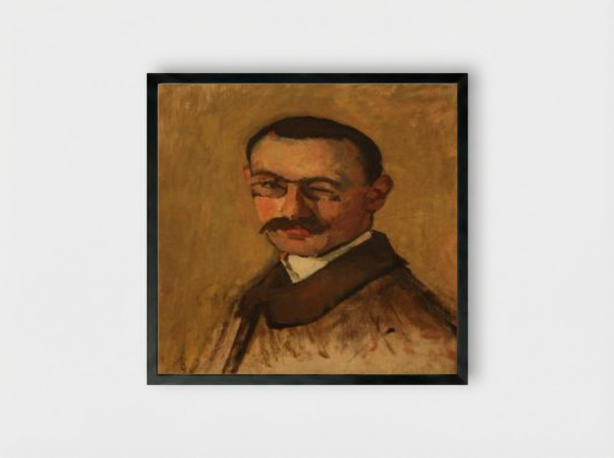 Self-Portrait (Albert Marquet) - Albert Marquet - Framed Print Black