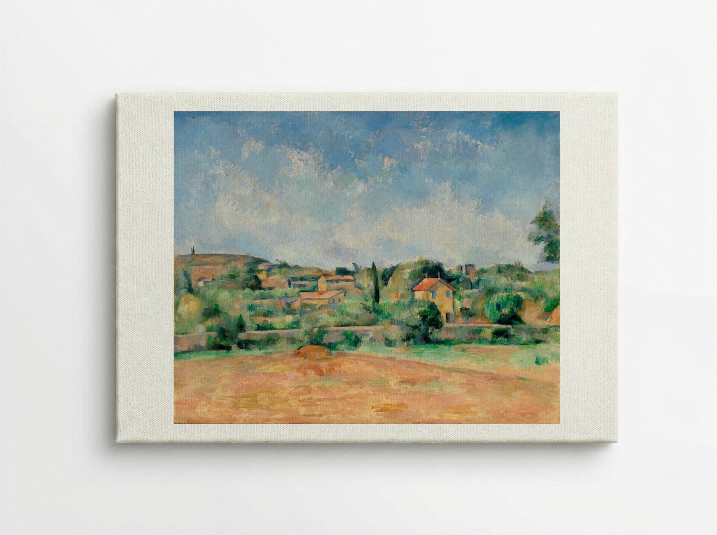 The Bellevue Plain (also called The Red Earth) - Paul Cézanne - Canvas
