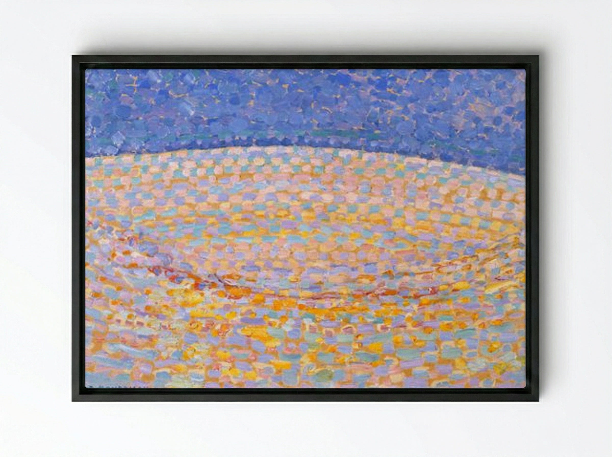Dune III - Piet Mondrian - Framed Canvas Black
