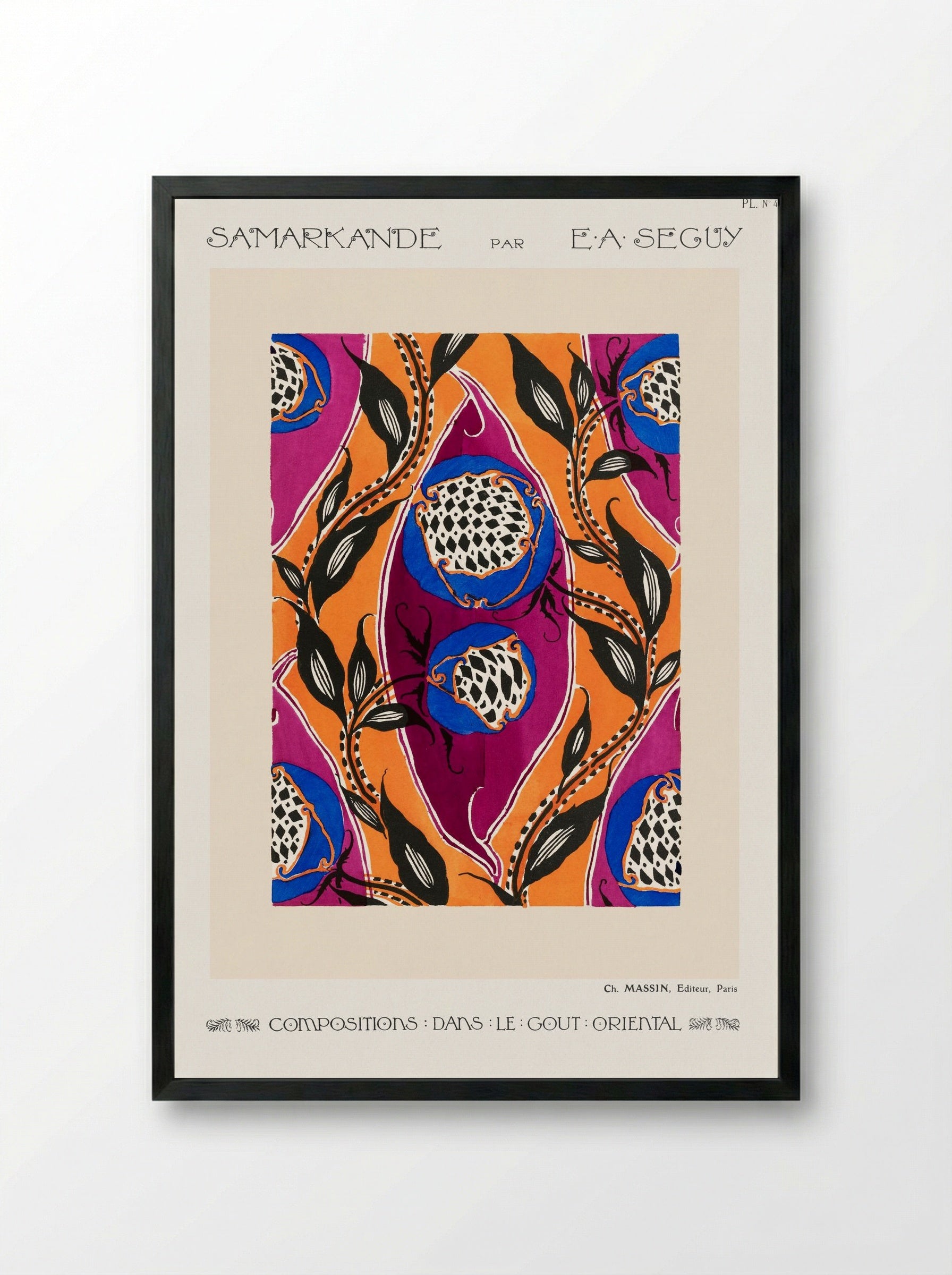 Samarkande, Planche No. 4 - Émile-Allain Séguy - Framed Print Black