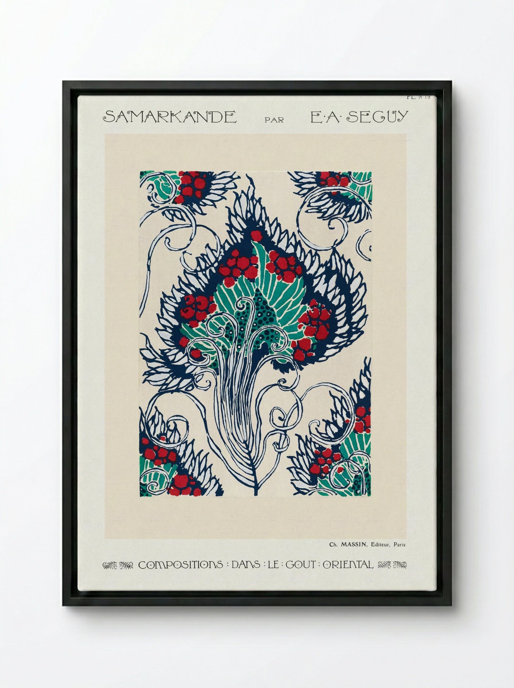 Samarkande, Planche 19 - Émile-Allain Séguy - Framed Canvas Black