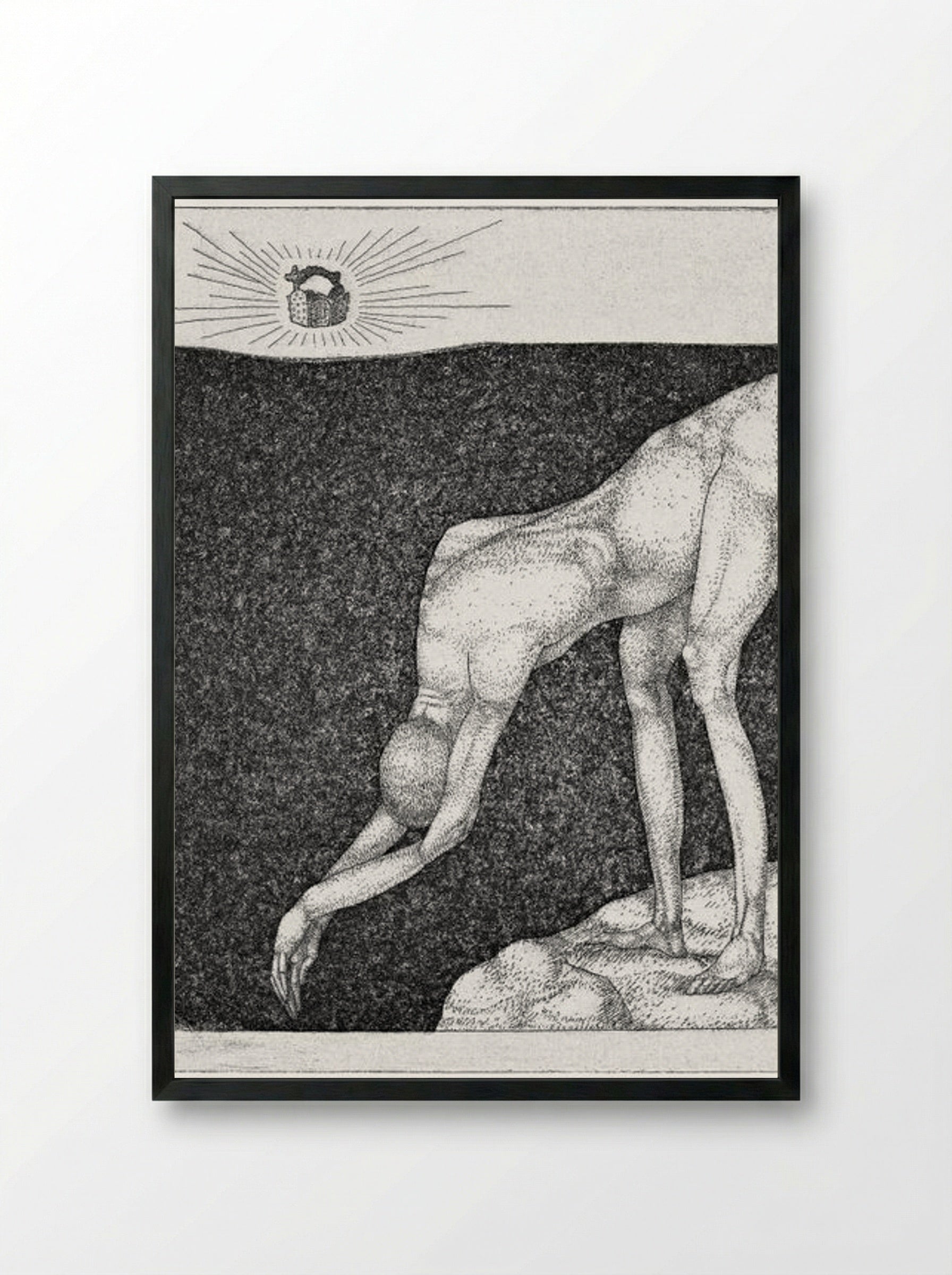 The Monarchist - Paul Klee - Framed Print Black