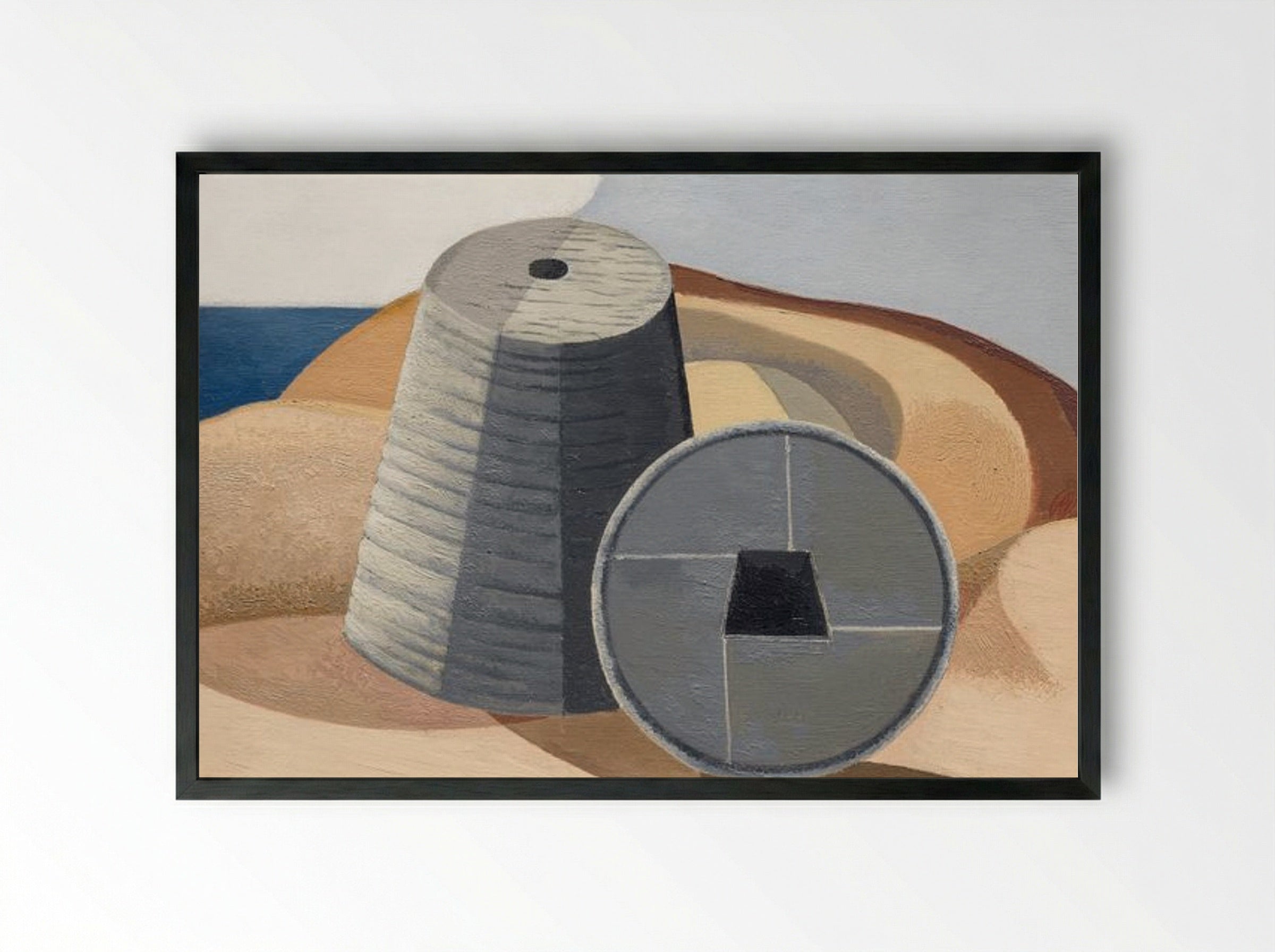Mineral Objects - Paul Nash - Framed Print Black