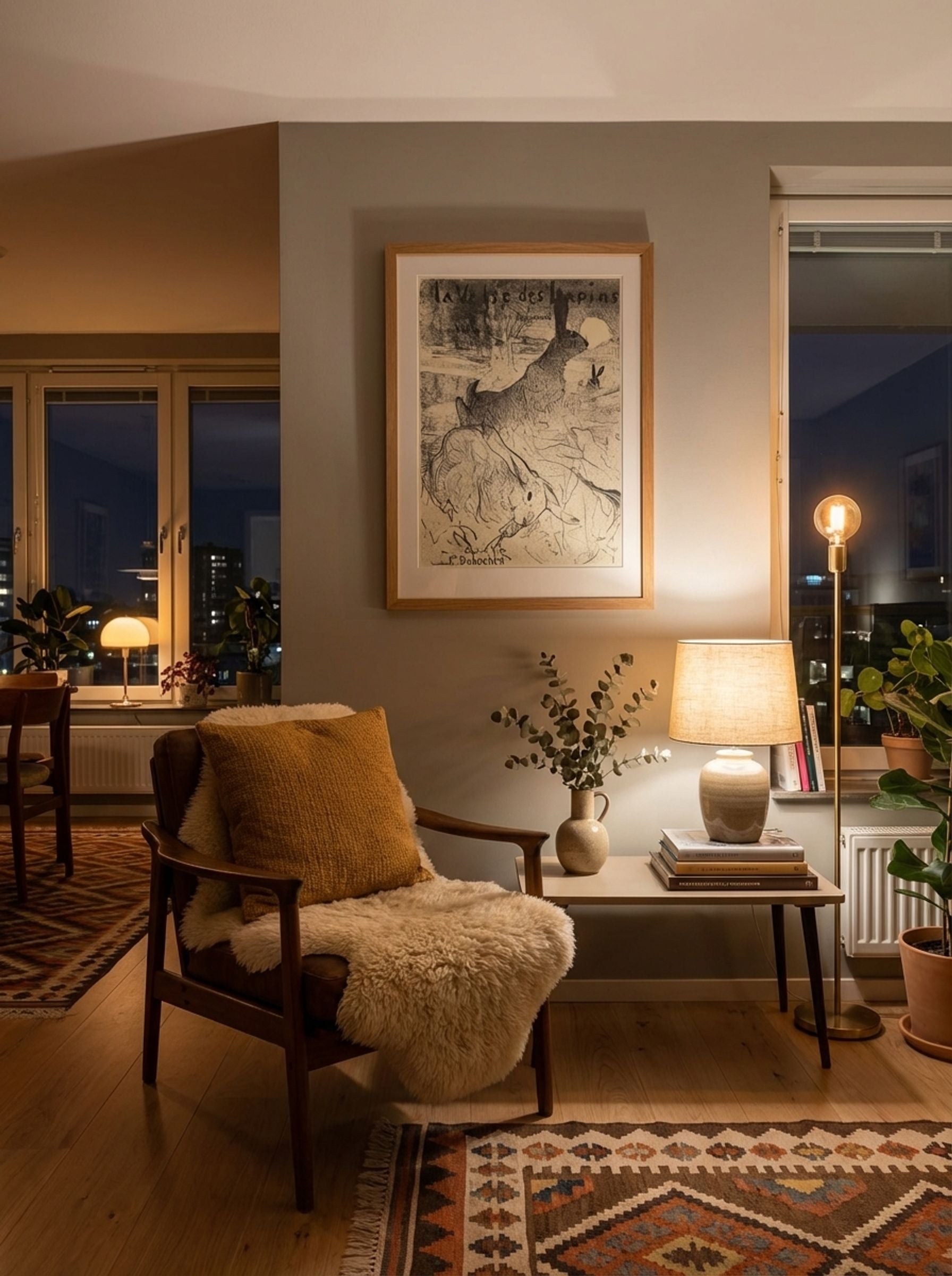 Omslag voor muziekblad met lied La Valse des Lapins met konijnen in landschap - Henri de Toulouse-Lautrec - Lifestyle