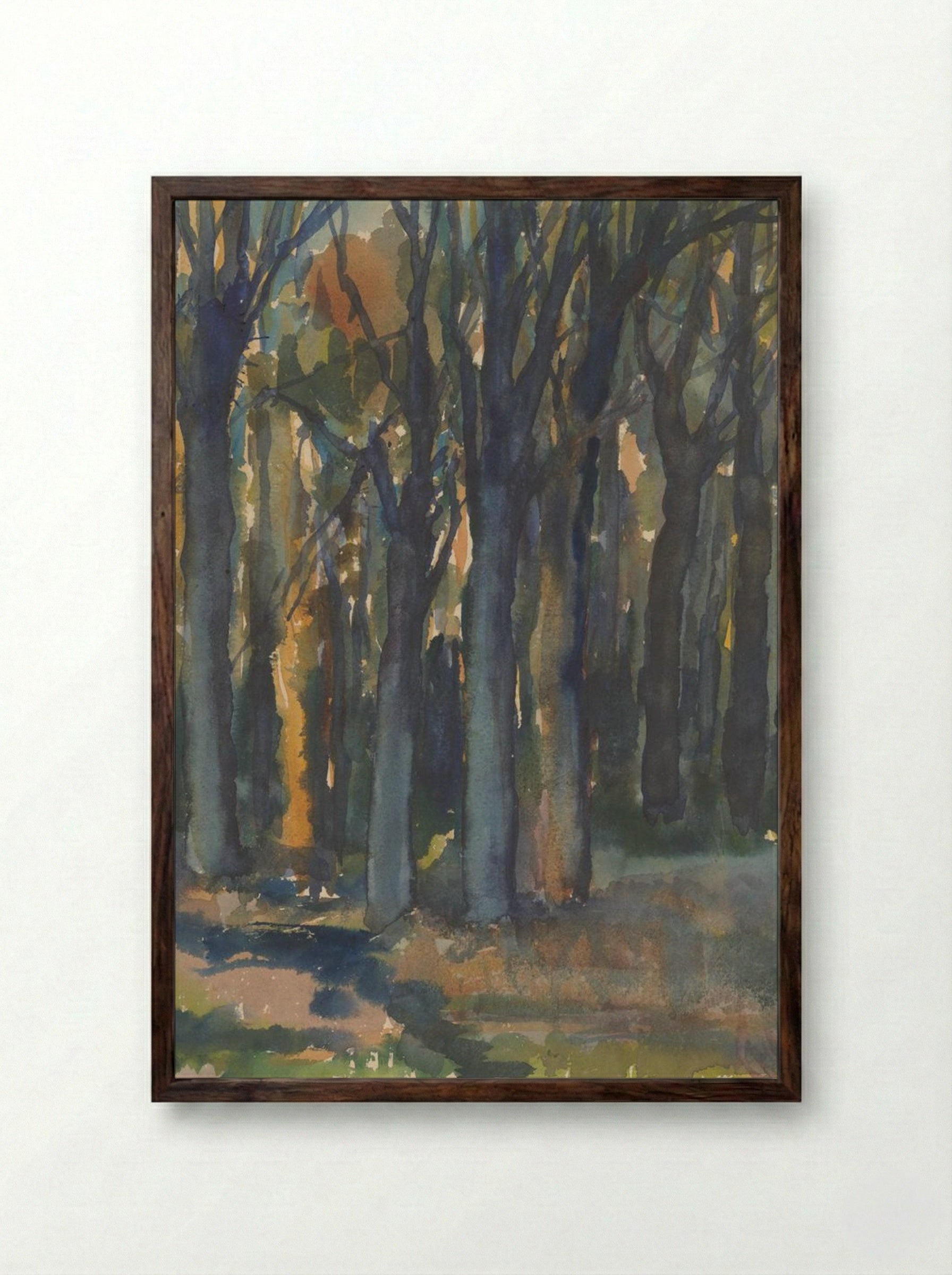 Forest - Zolo Palugyay - Framed Print Dark Wood