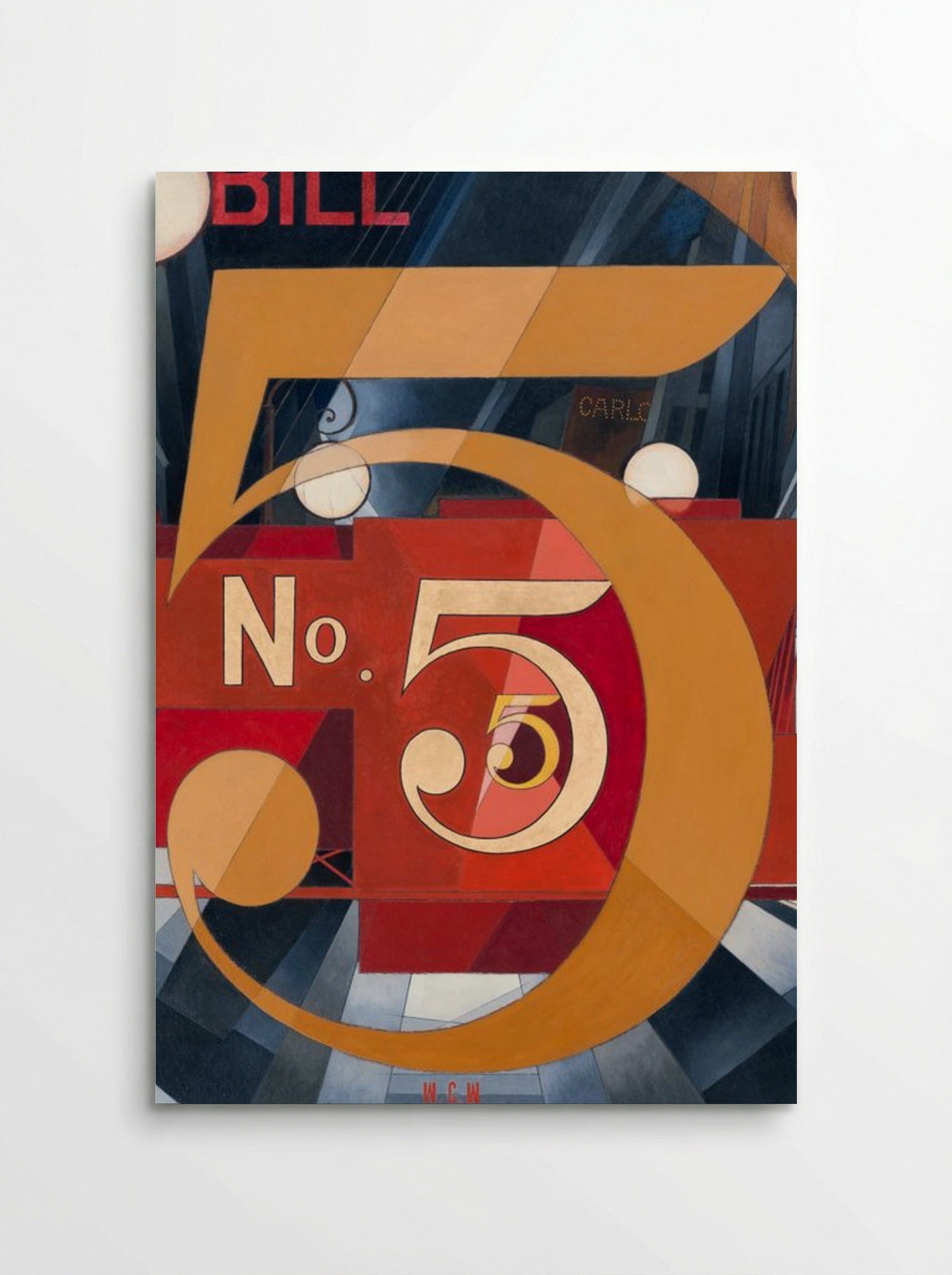 I Saw the Figure 5 in Gold - Charles Demuth - Poster