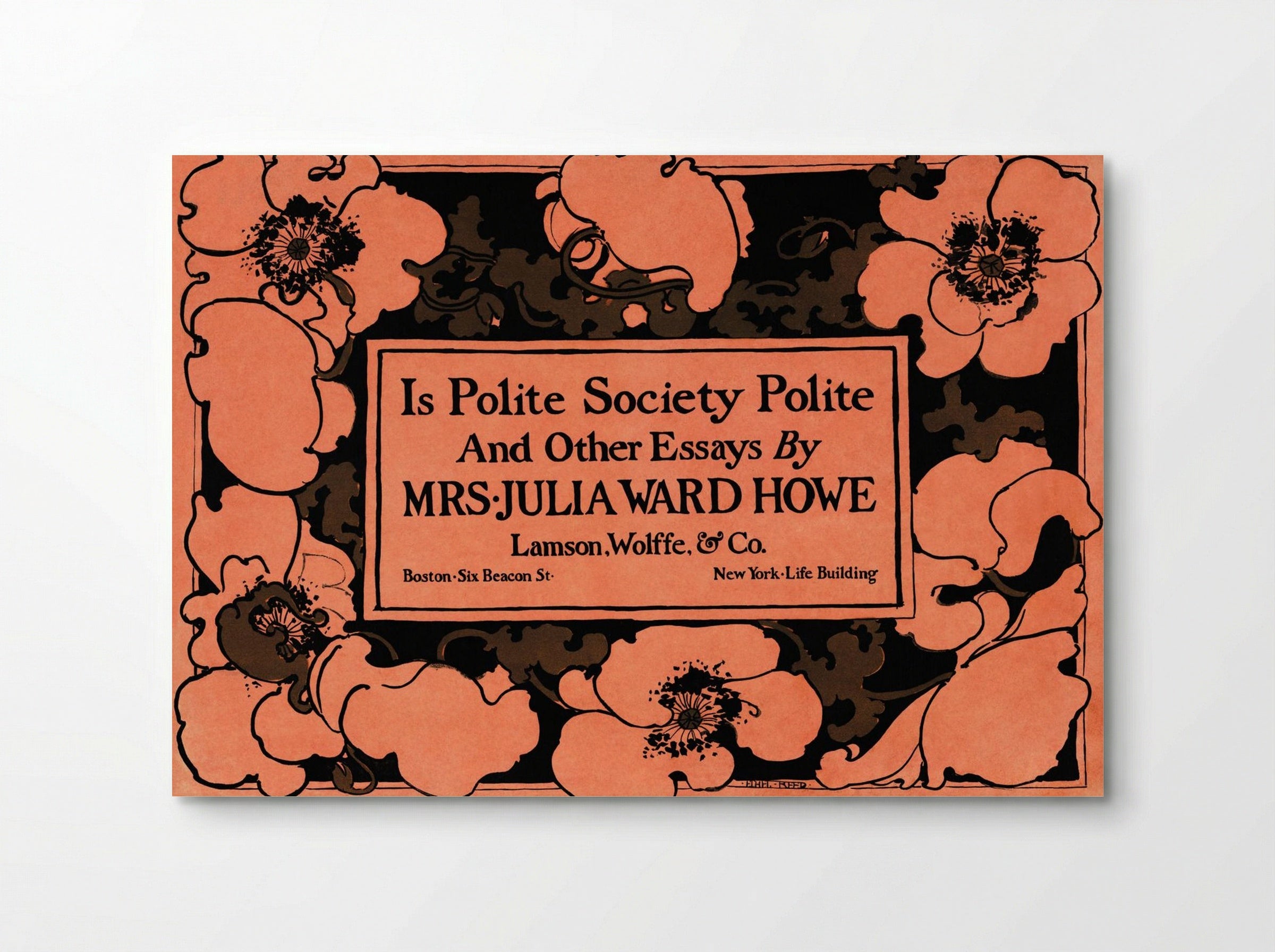 Is Polite Society Polite (Book Cover Design) - Ethel Reed - Poster