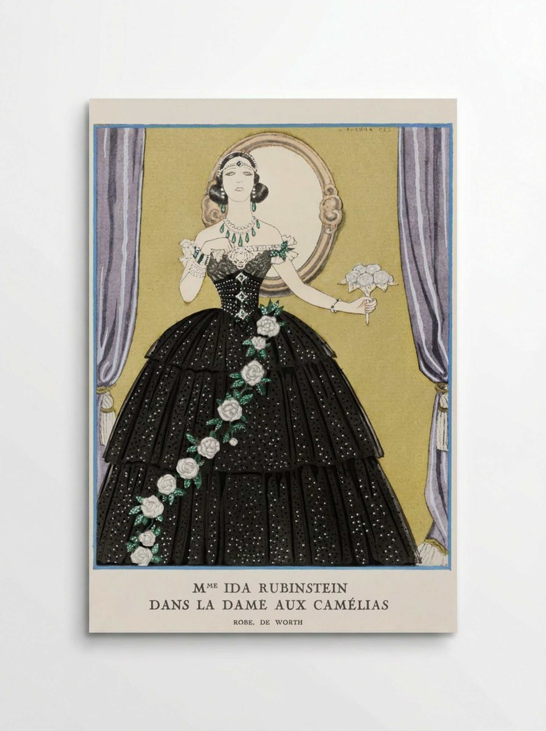 Mme Ida Rubinstein in La Dame aux Camélias - George Barbier - Poster
