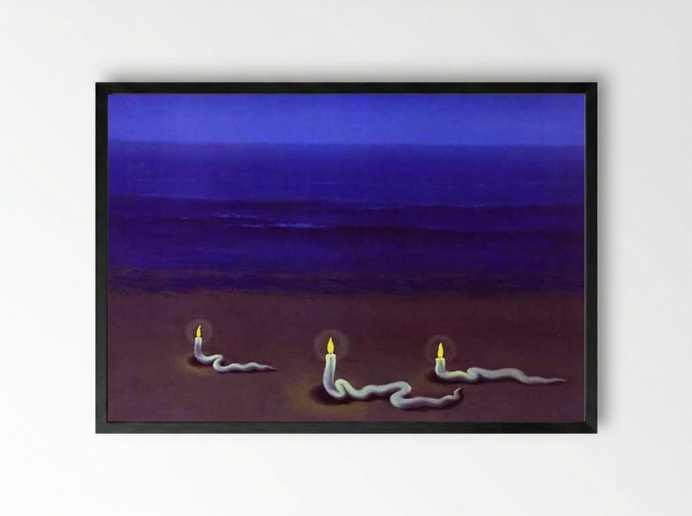Meditation - René Magritte - Framed Print Black