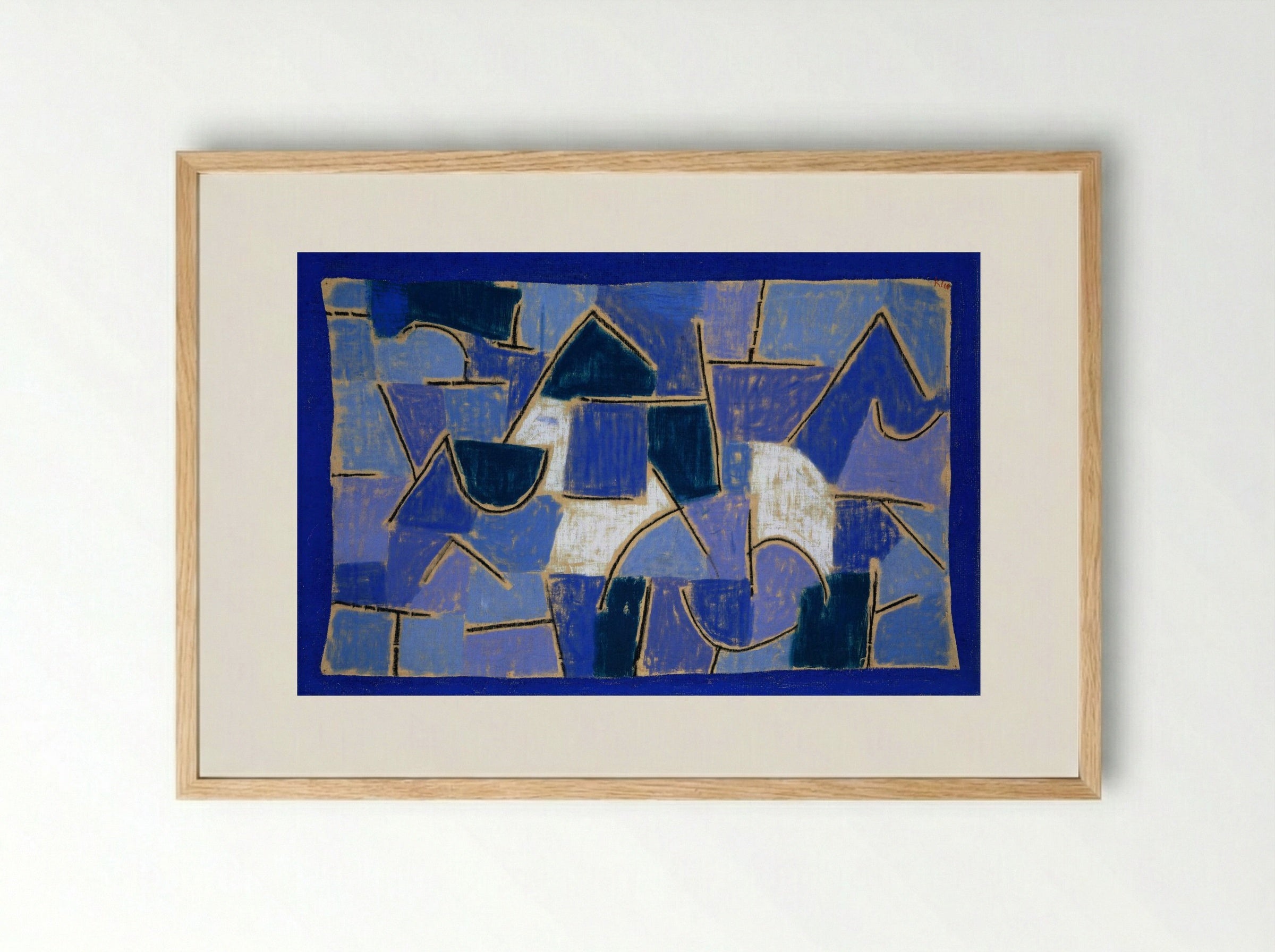 Blue Night - Paul Klee - Framed Print Wood