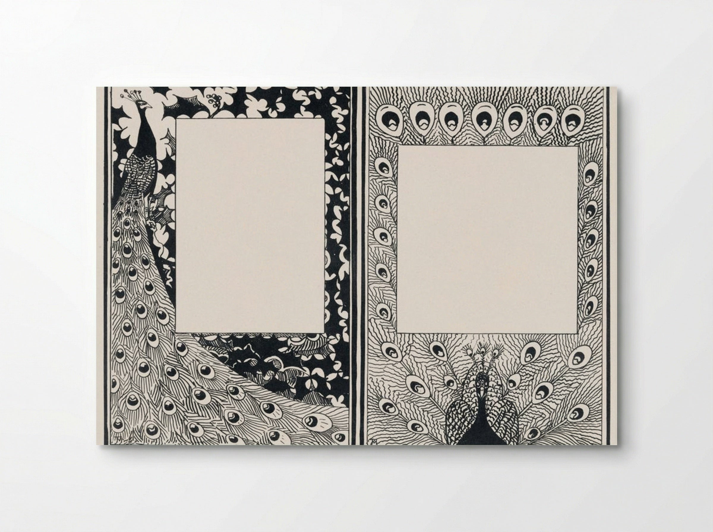 Design for Announcement and Order Card with Peacocks - Jan Toorop - Poster