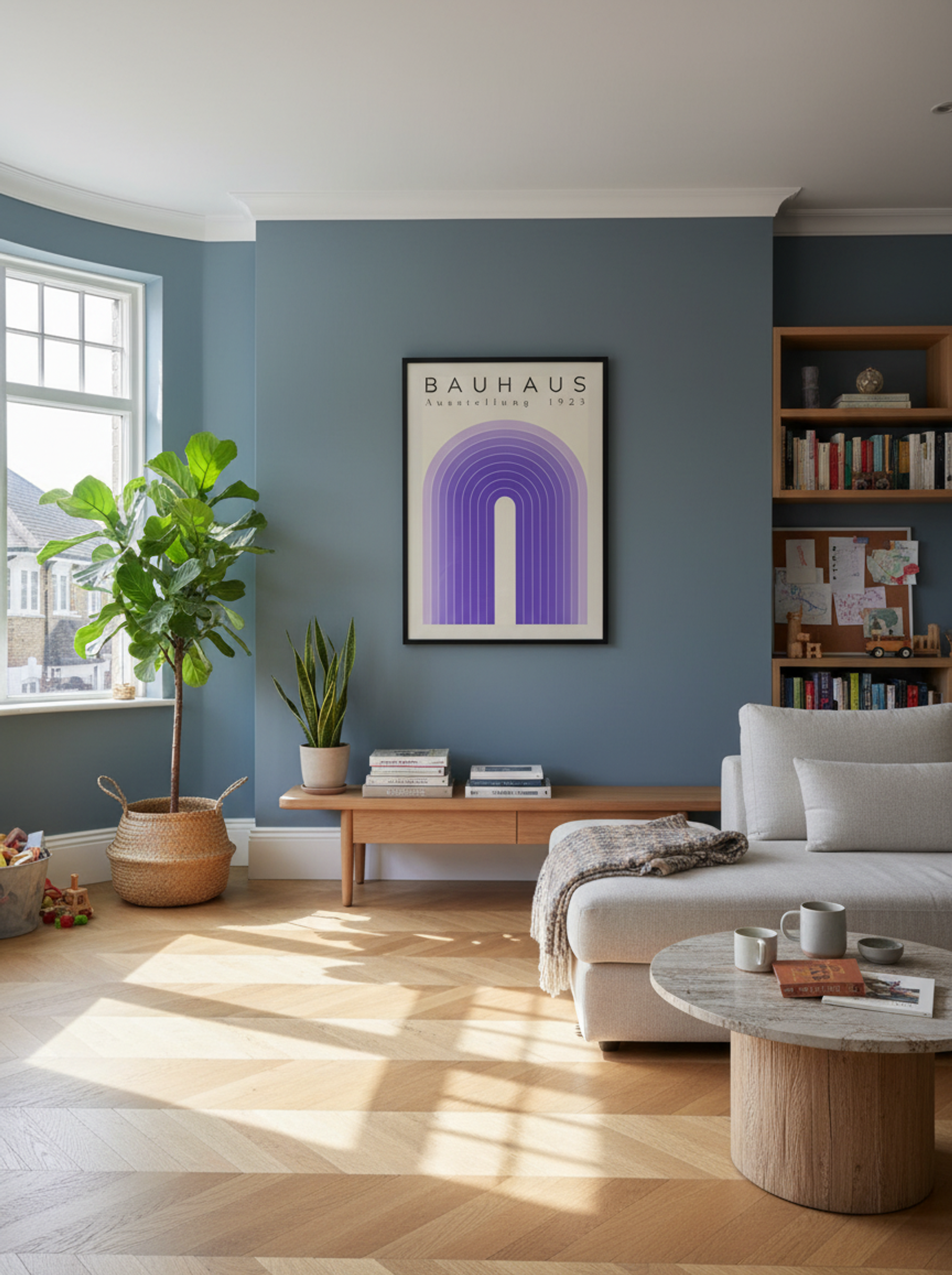 Bauhaus Violet Arch – 1923 Exhibition Poster - Lifestyle
