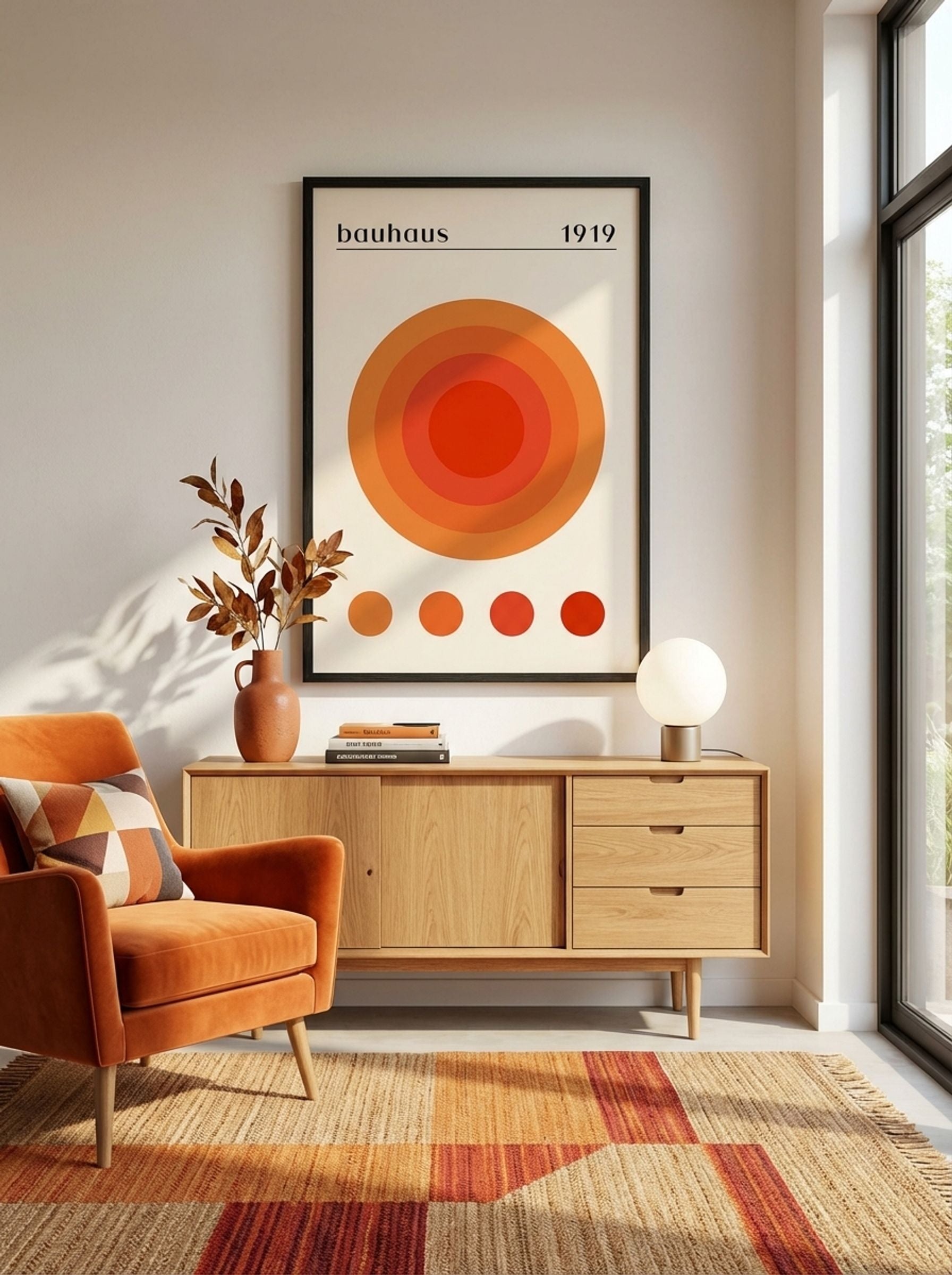 Bauhaus Radiant Circle - 1919 Exhibition Poster - Lifestyle