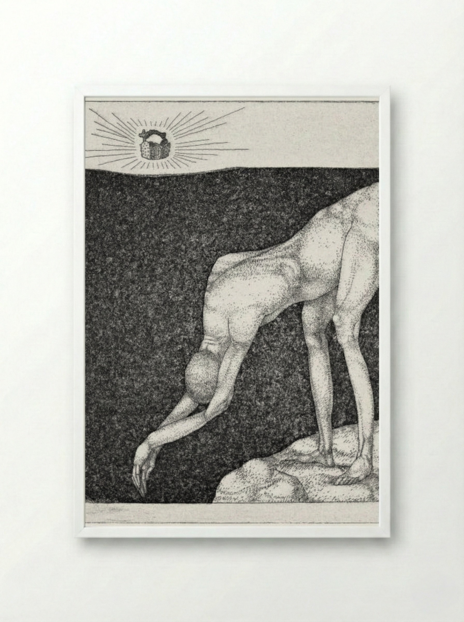 The Monarchist - Paul Klee - Framed Print White