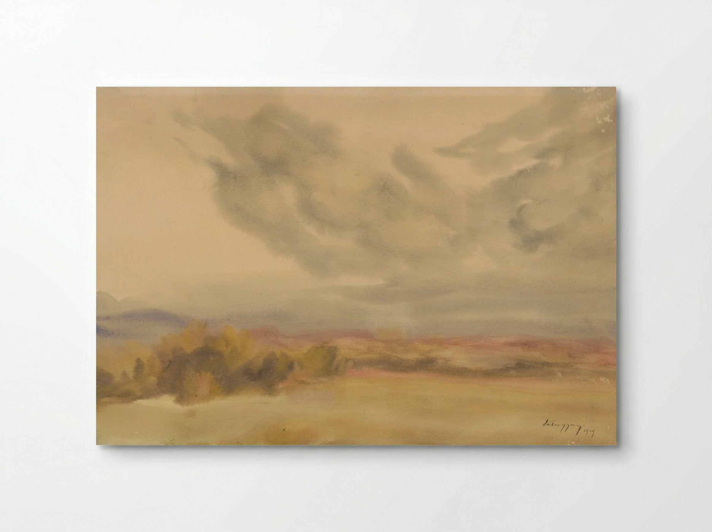 Clouds Over a Plain - Zolo Palugyay - Poster