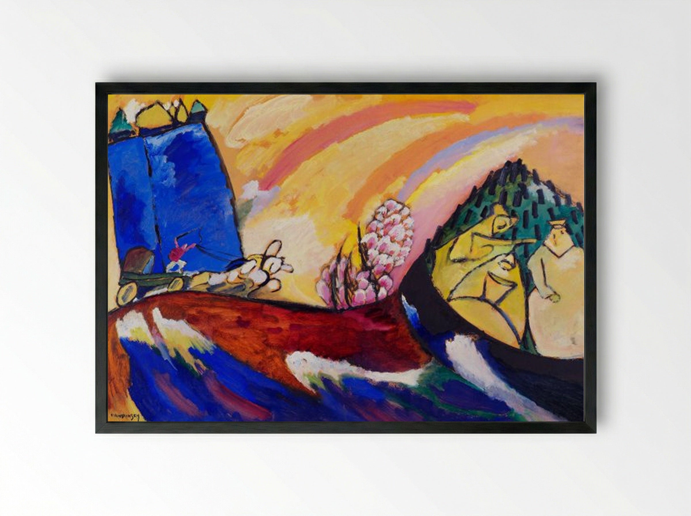 Painting with Troika - Wassily Kandinsky - Framed Print Black