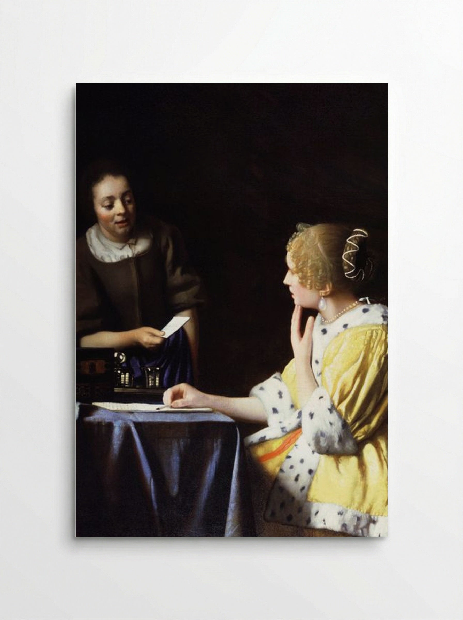 Mistress and Maid - Johannes Vermeer - Poster