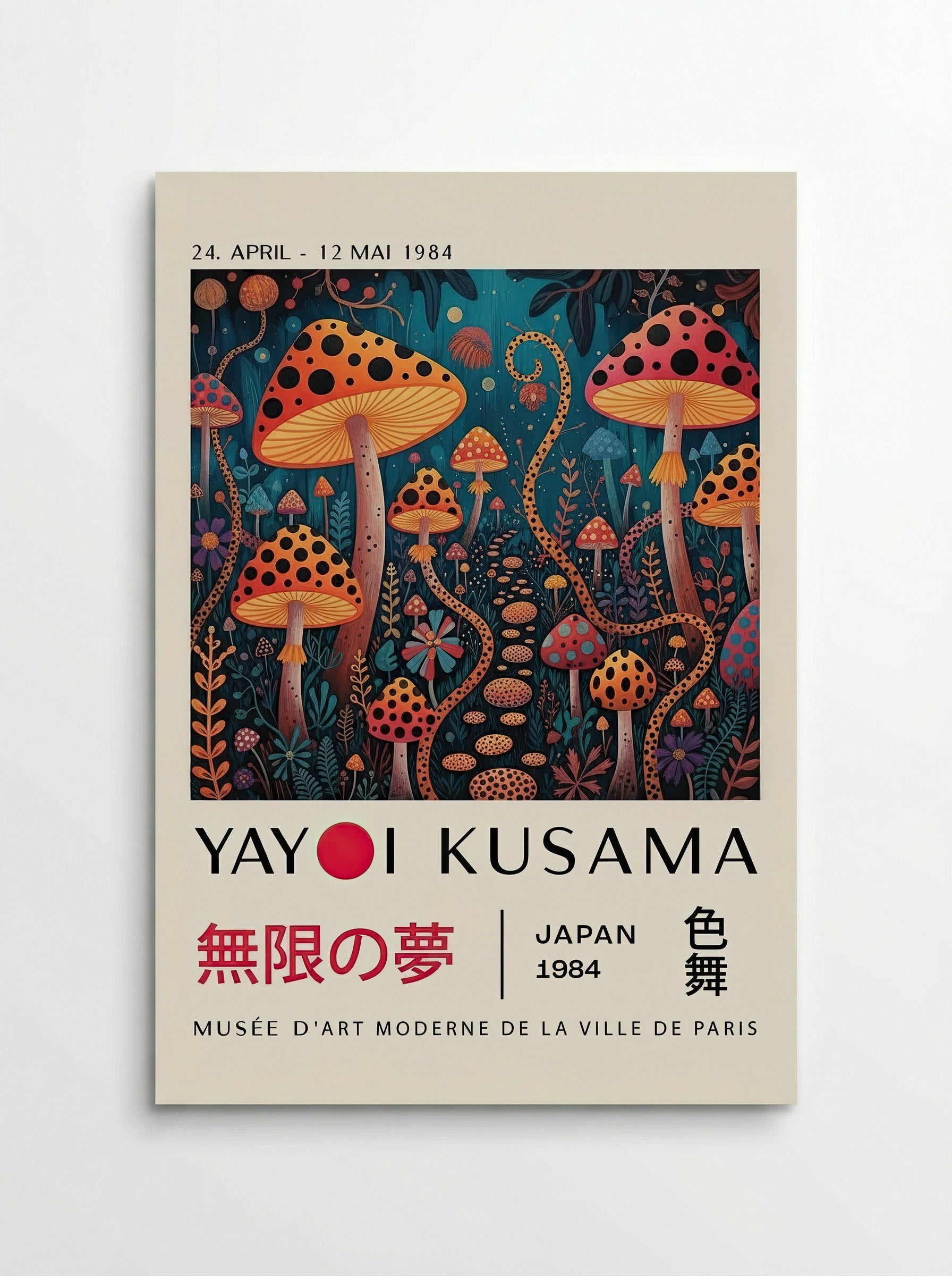 Mushroom Dreamscape - Yayoi Kusama - Poster