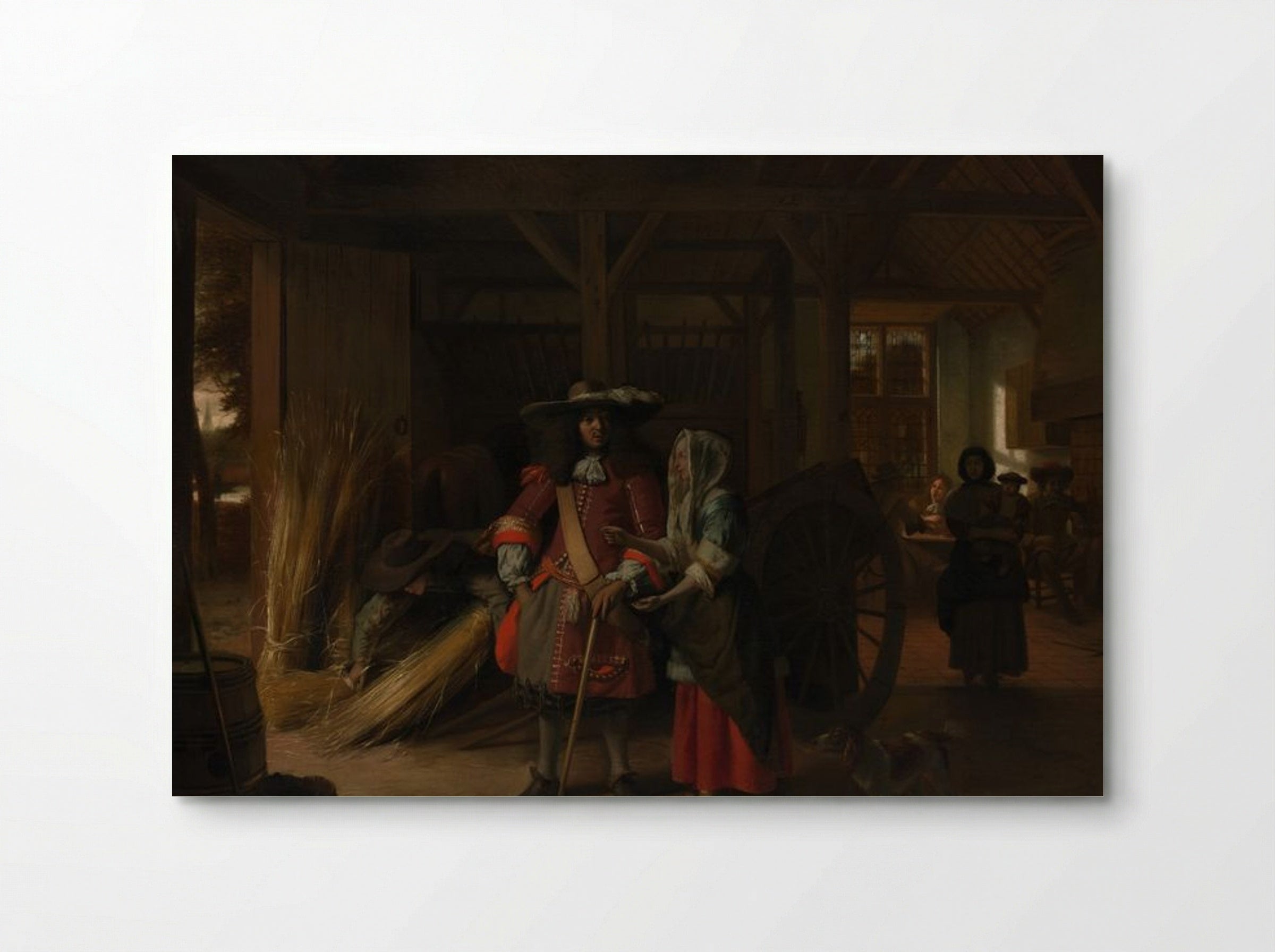 Paying the Hostess - Pieter de Hooch - Poster