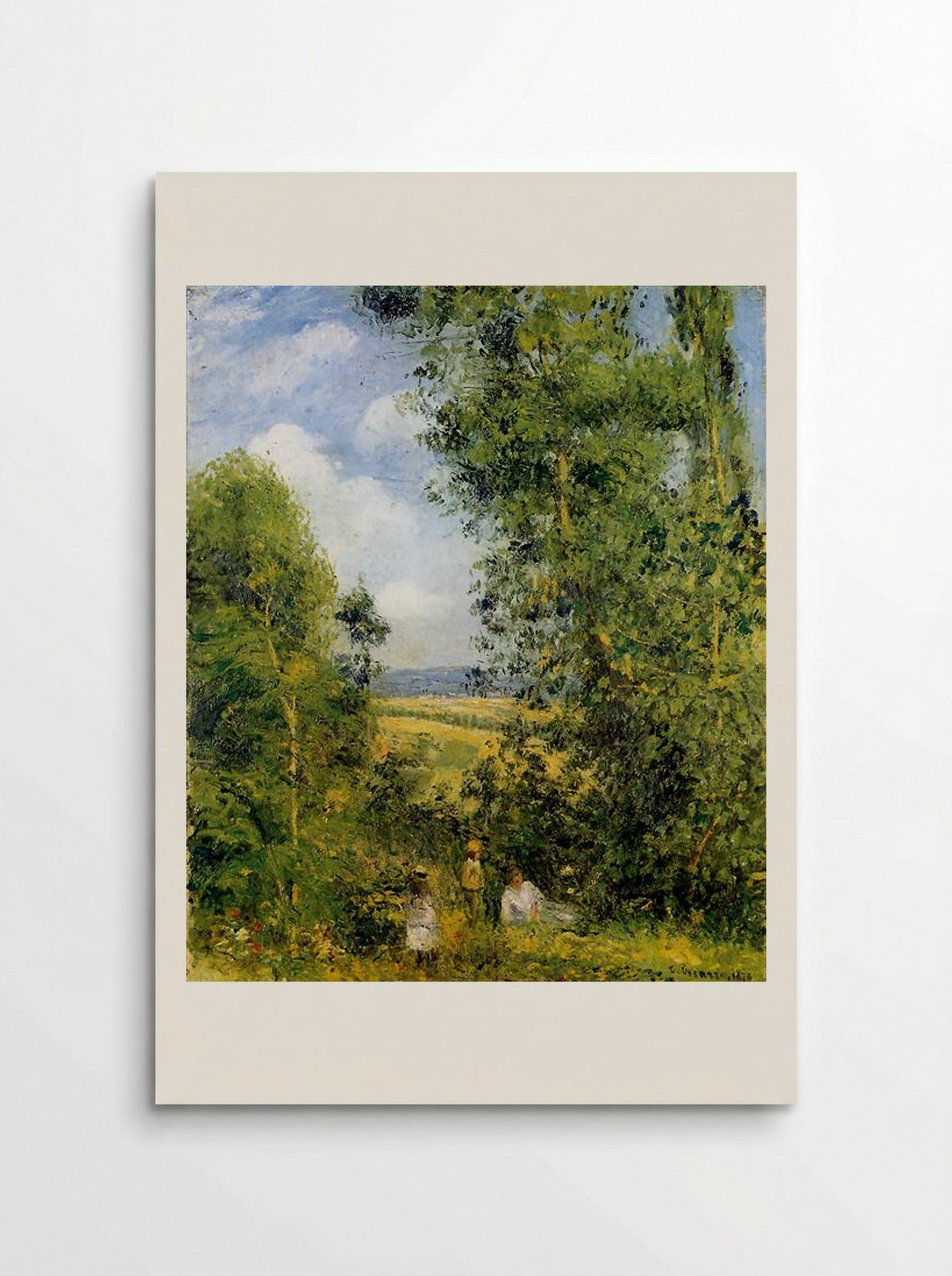 Resting in the Woods, Pontoise - Camille Pissarro - Poster