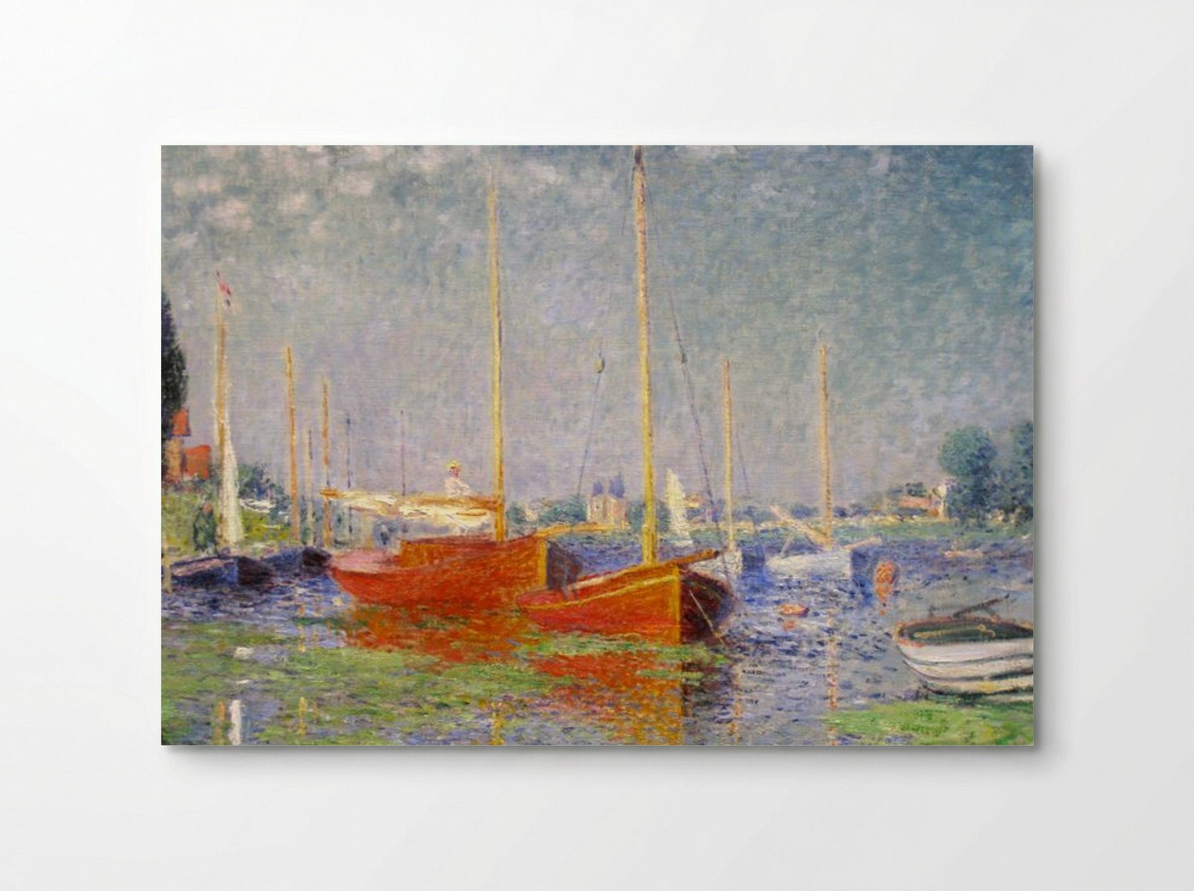 Red Boats at Argenteuil - Claude Monet - Poster