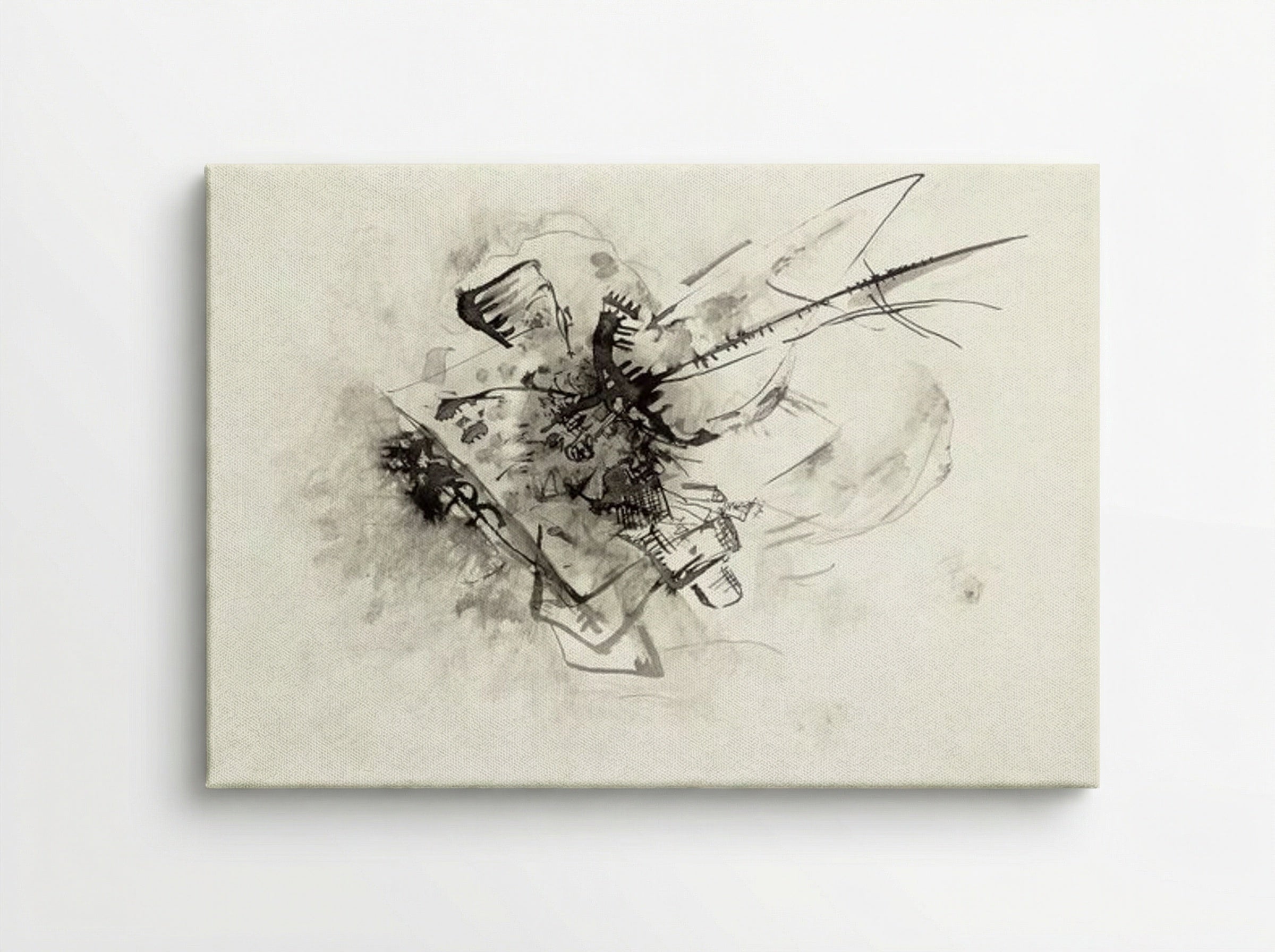 Untitled (Abstract Composition, Ink on Paper) - Wassily Kandinsky - Canvas