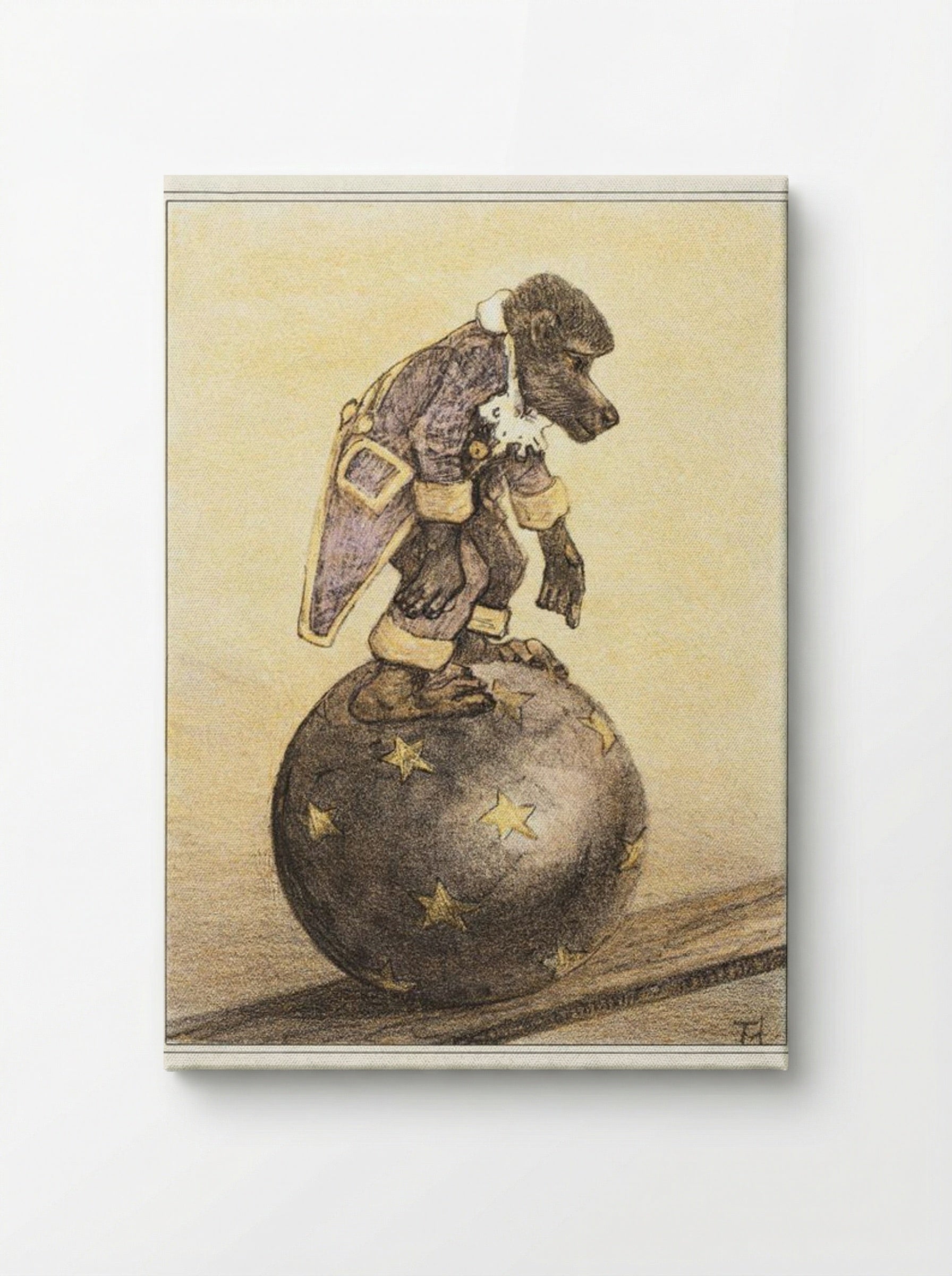 Aap op bal (Monkey on a Ball) - Theo van Hoytema - Canvas