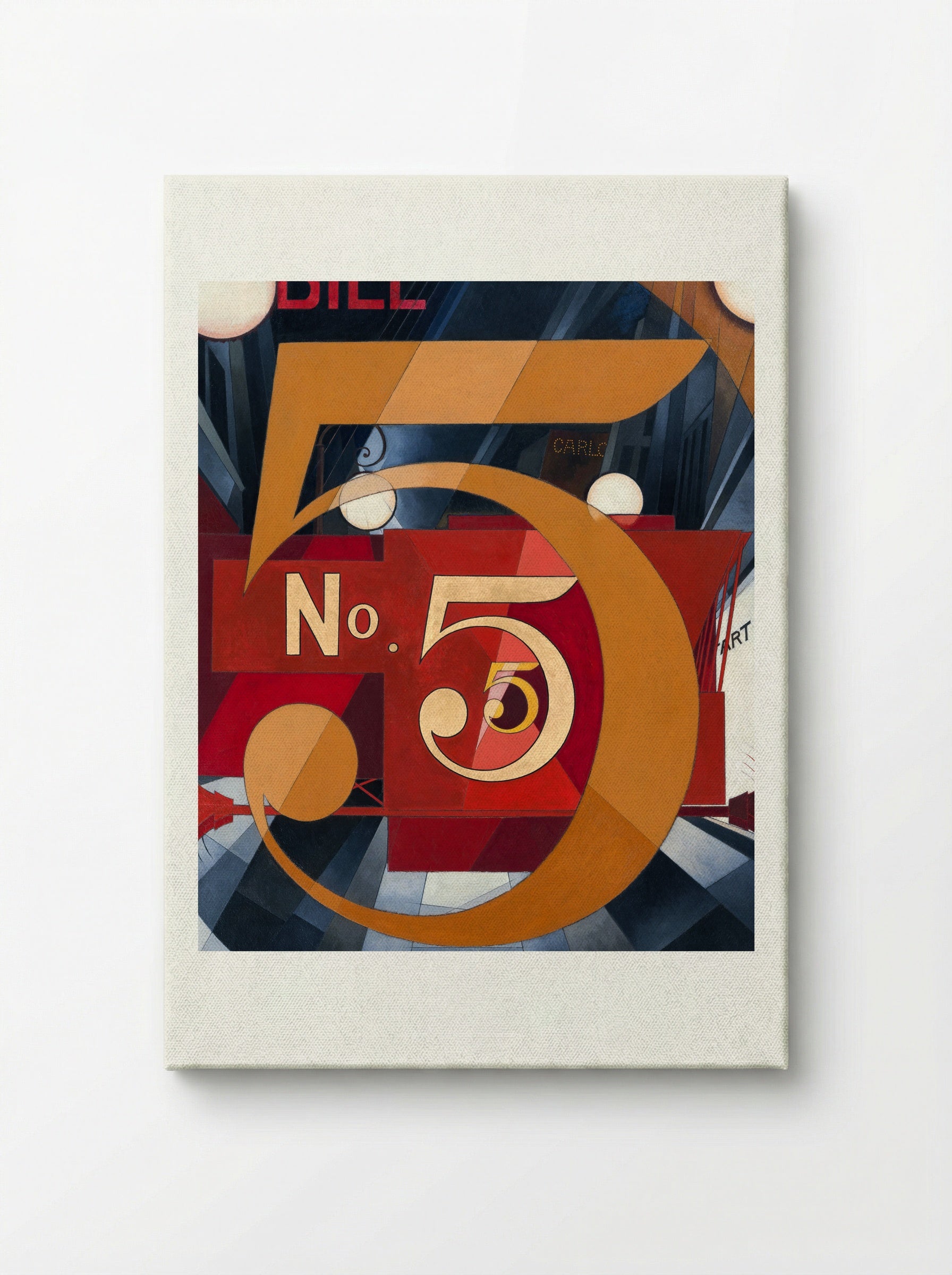 I Saw the Figure 5 in Gold - Charles Demuth - Canvas