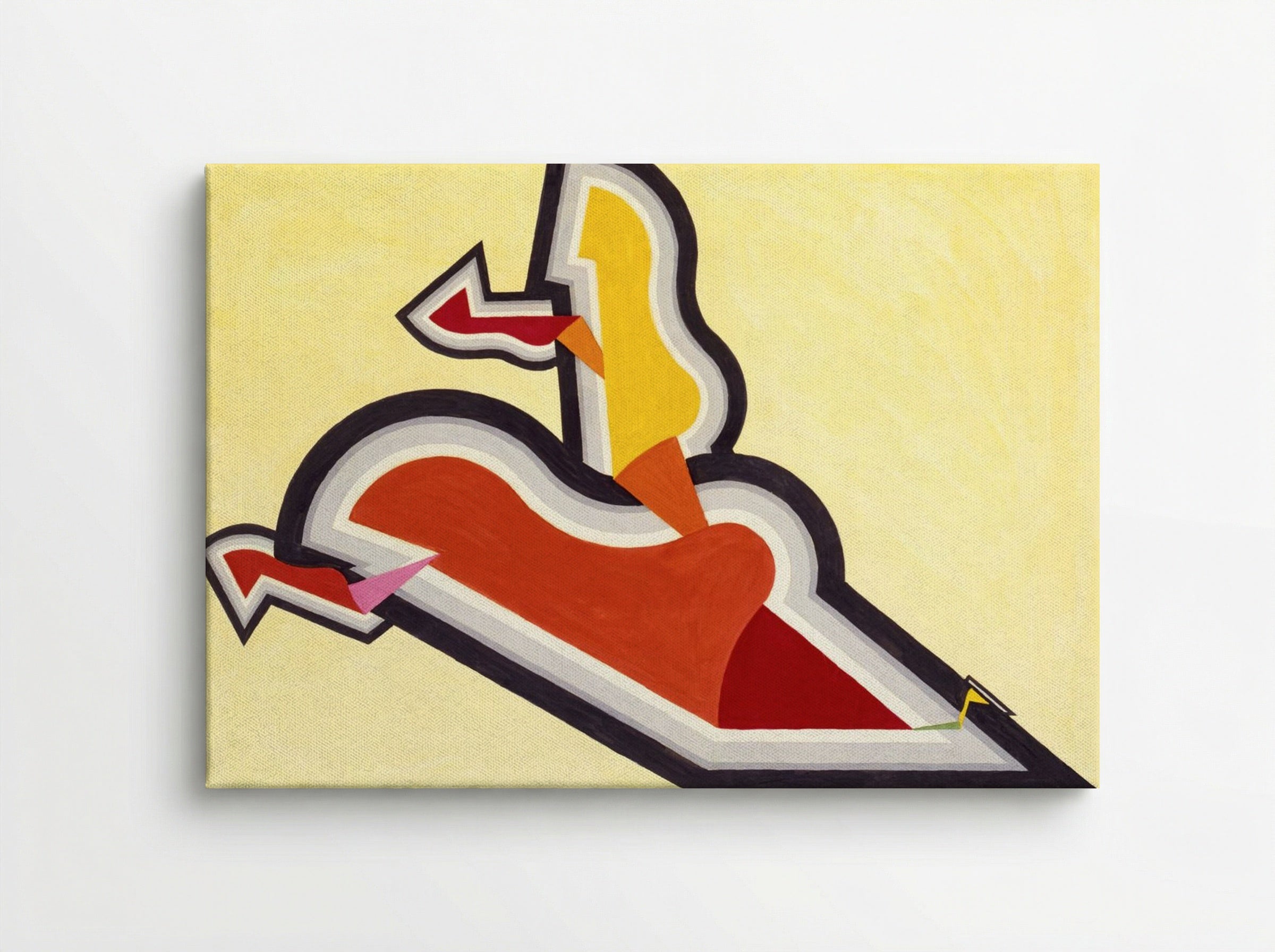 Study in Rhythm, Red and Gold - Joseph Schillinger - Canvas