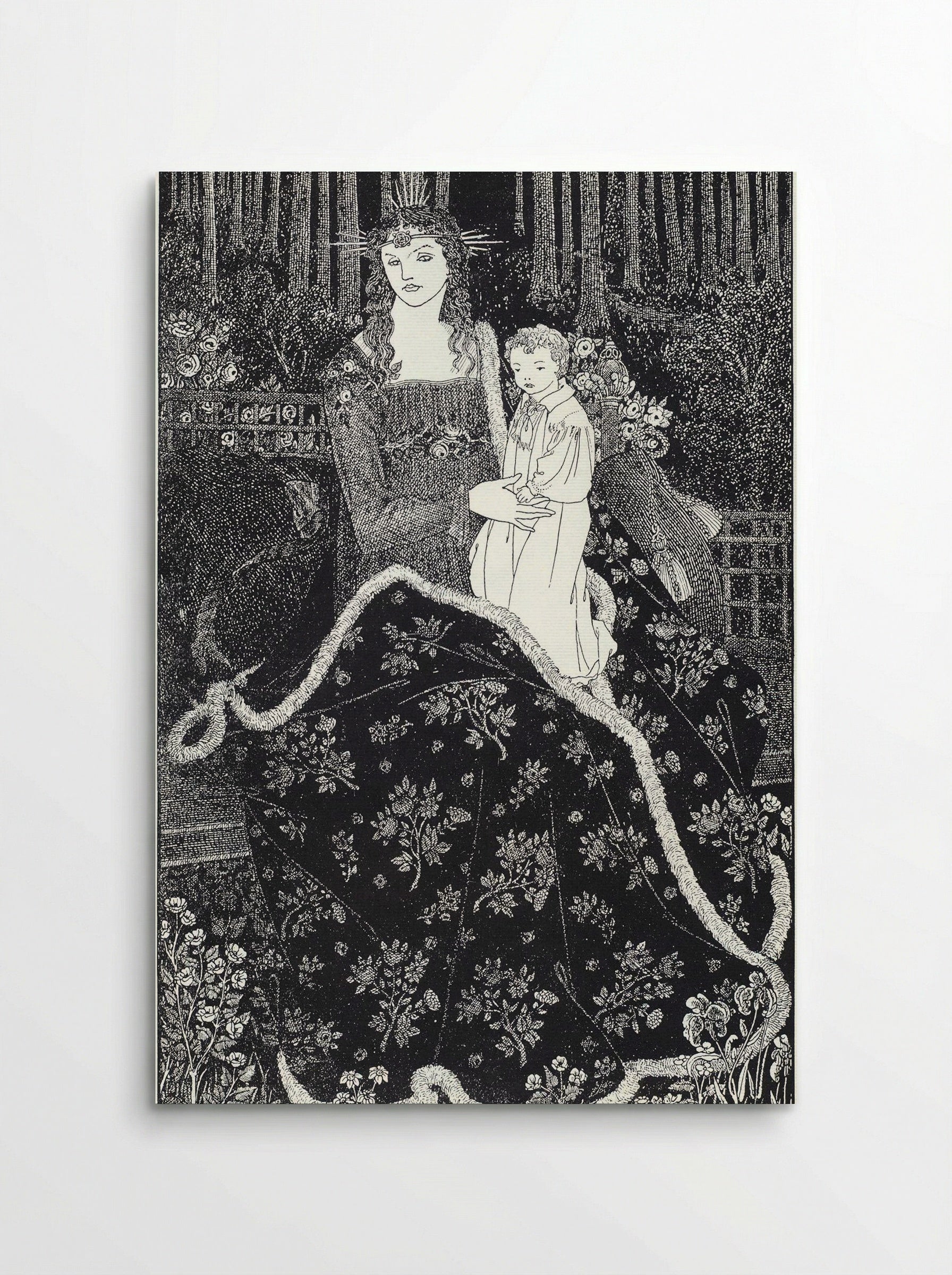 A Christmas Card - Aubrey Beardsley - Poster
