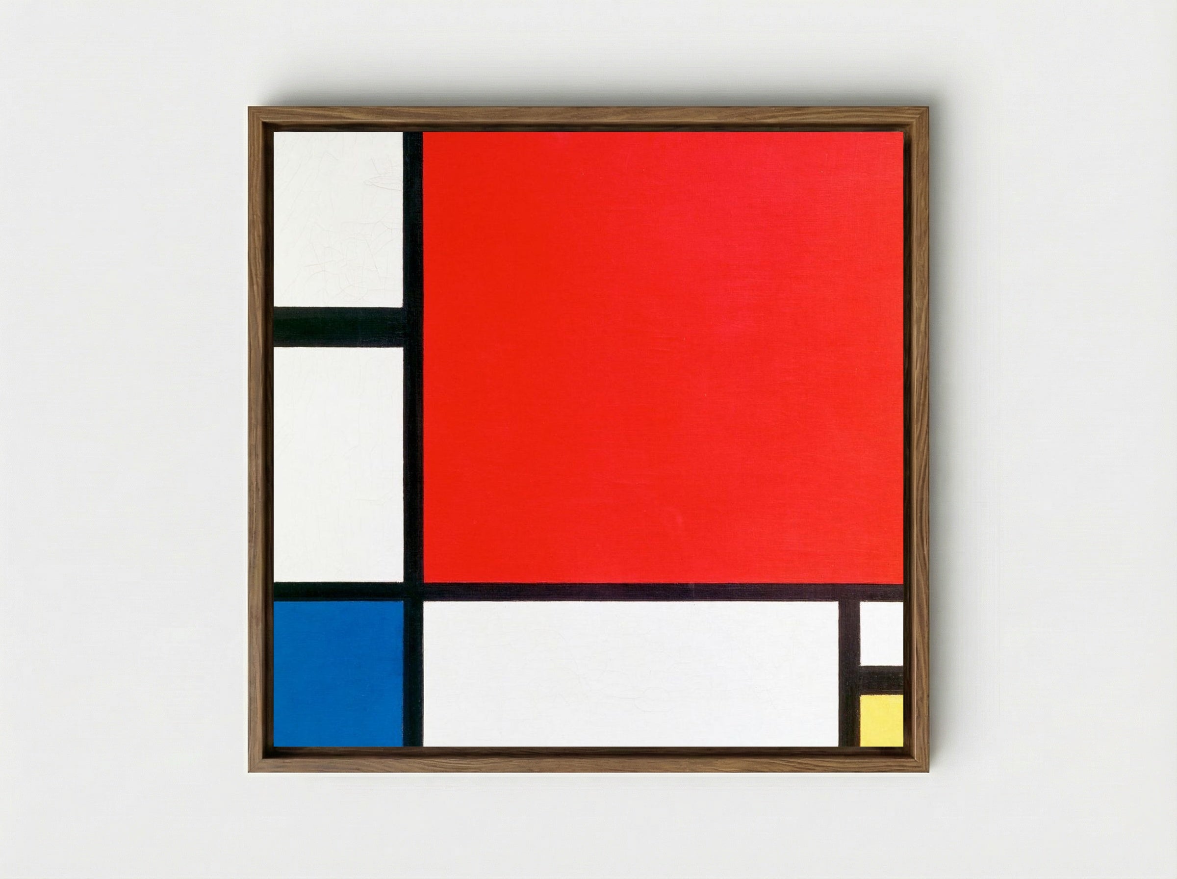 Composition with Red, Blue, and Yellow - Piet Mondrian - Framed Canvas Wood