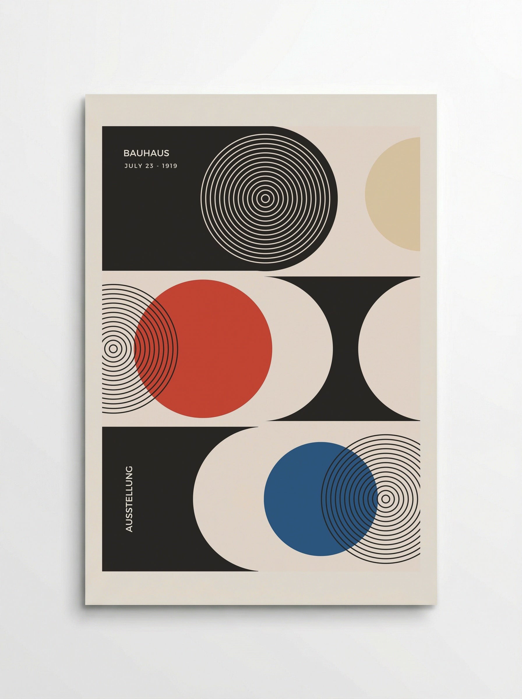 Bauhaus Intersection – Optical Study (1919) - Poster