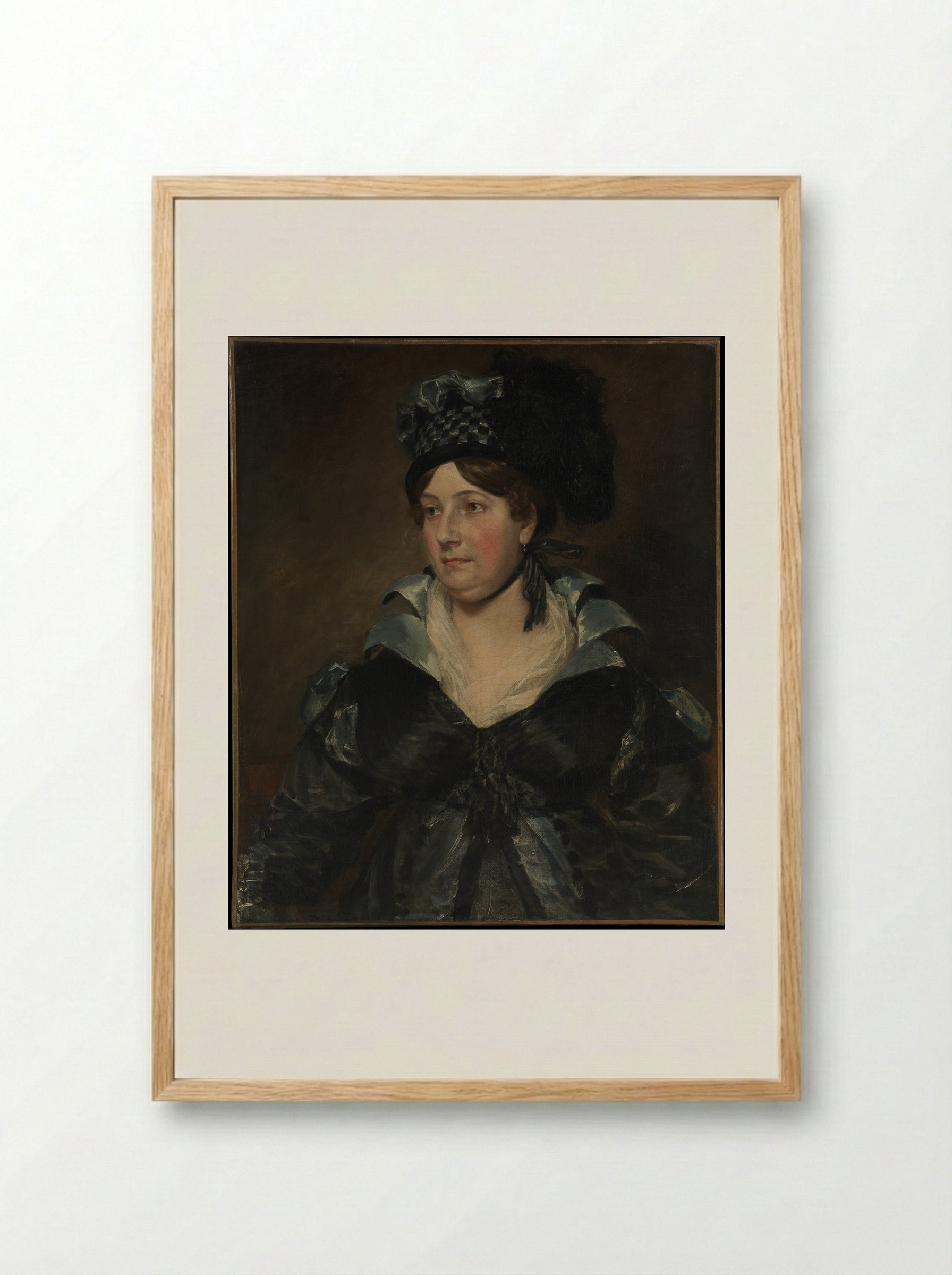 Mrs. James Pulham Sr. (Frances Amys, ca. 1766–1856) - John Constable - Framed Print Wood