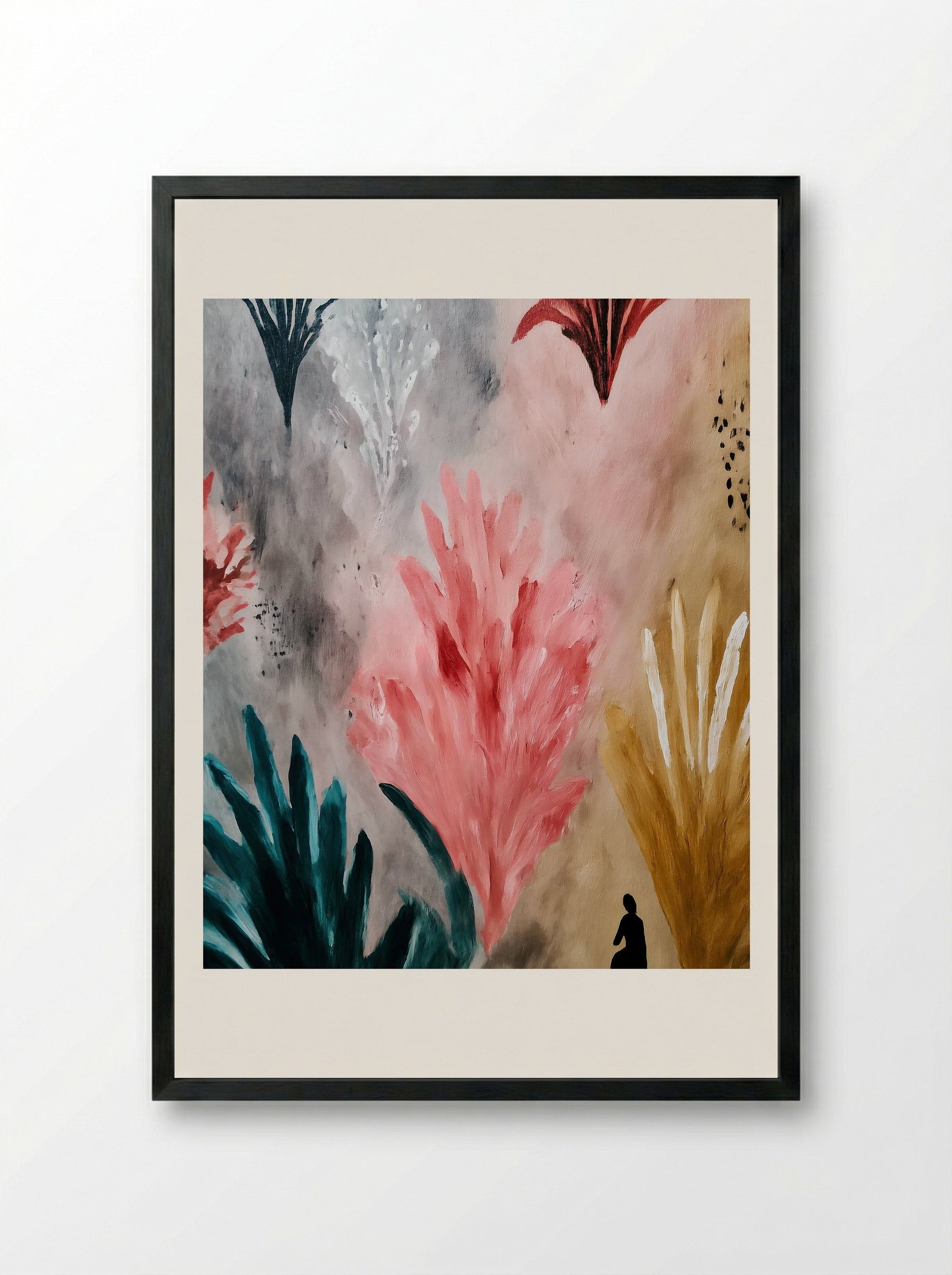 Floral Patterns - Henri Matisse - Framed Print Black