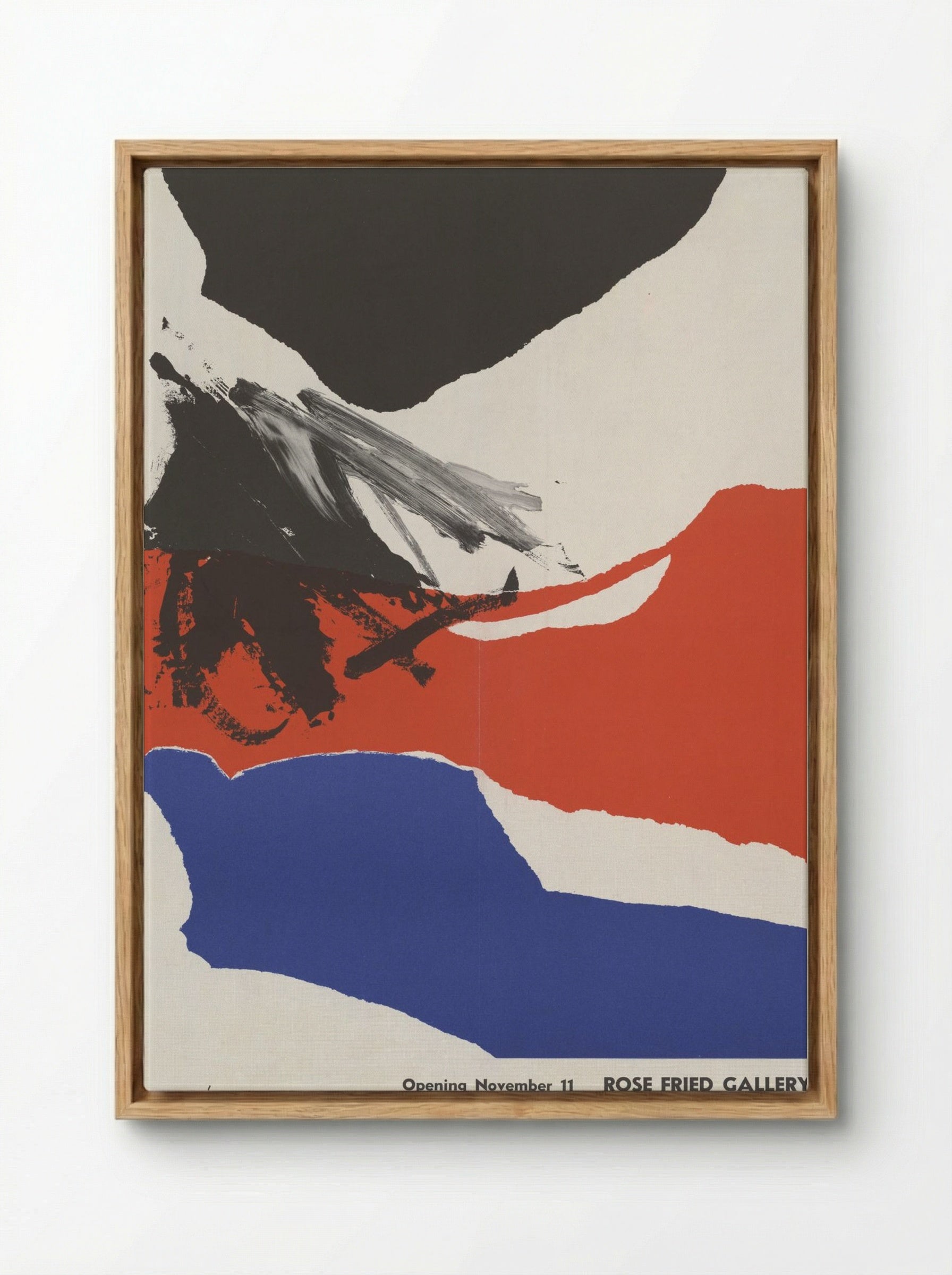 Rose Fried Gallery Exhibition Poster - José Guerrero - Framed Canvas Wood